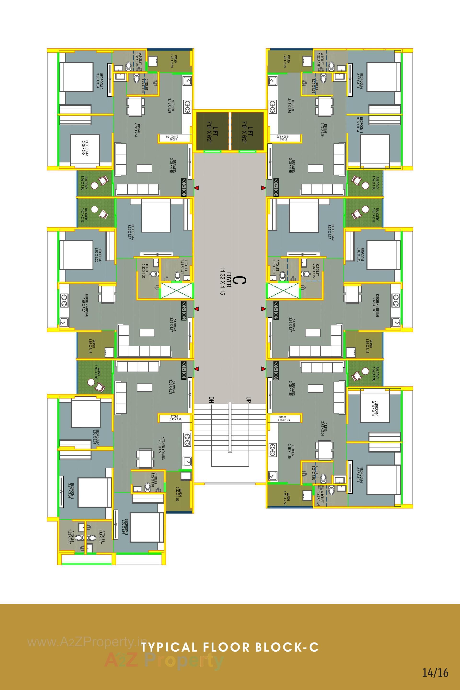 Layout of real estate project Radhe County located at Hathijan, Ahmedabad, Gujarat