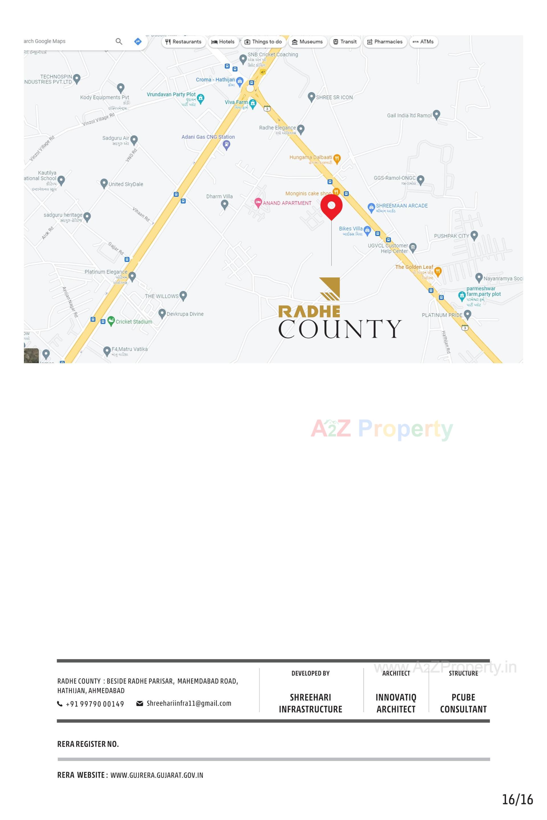  of real estate project Radhe County located at Hathijan, Ahmedabad, Gujarat