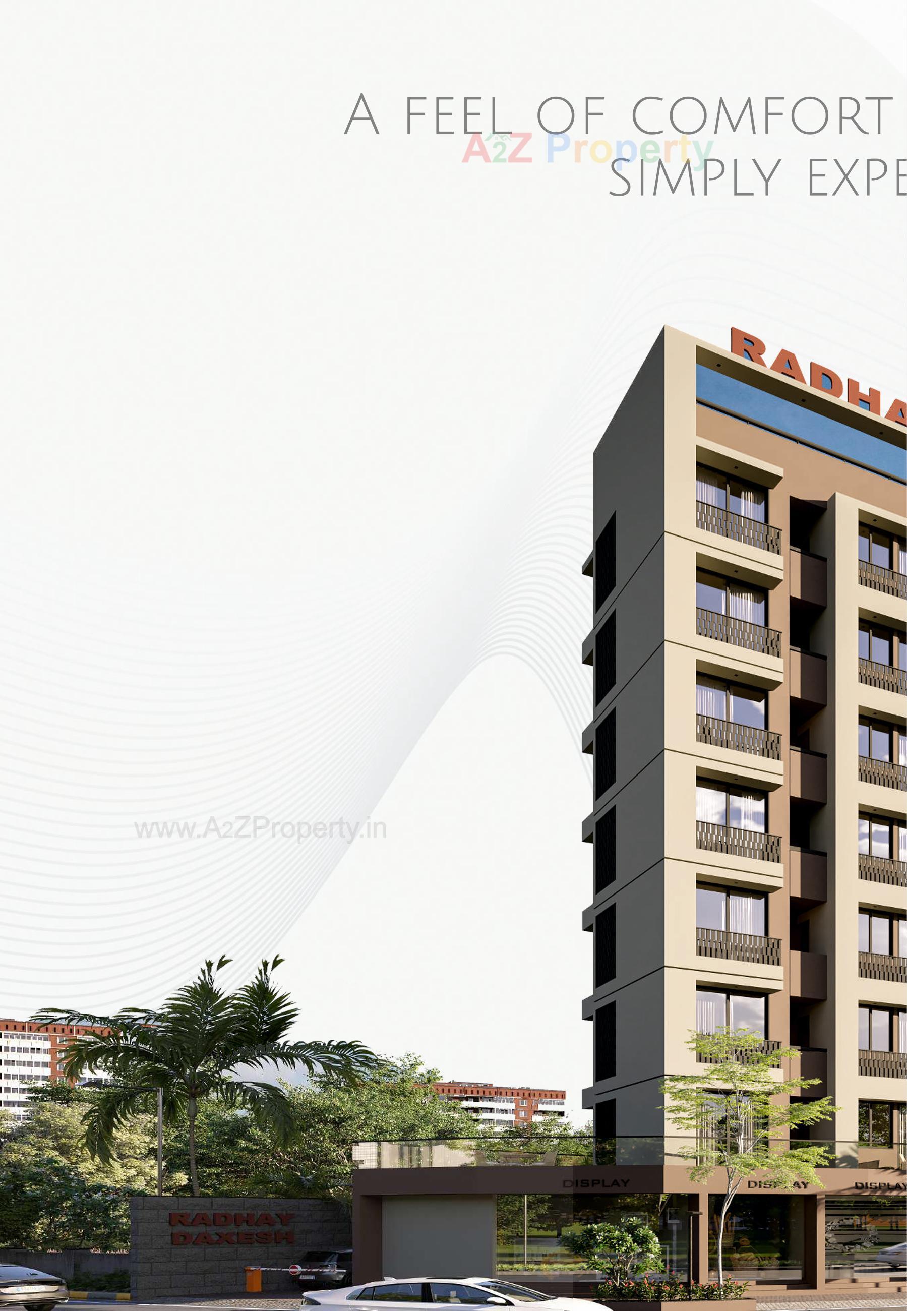 3D Elevation of real estate project Radhe Daxesh located at Khokhra-mahemdabad, Ahmedabad, Gujarat