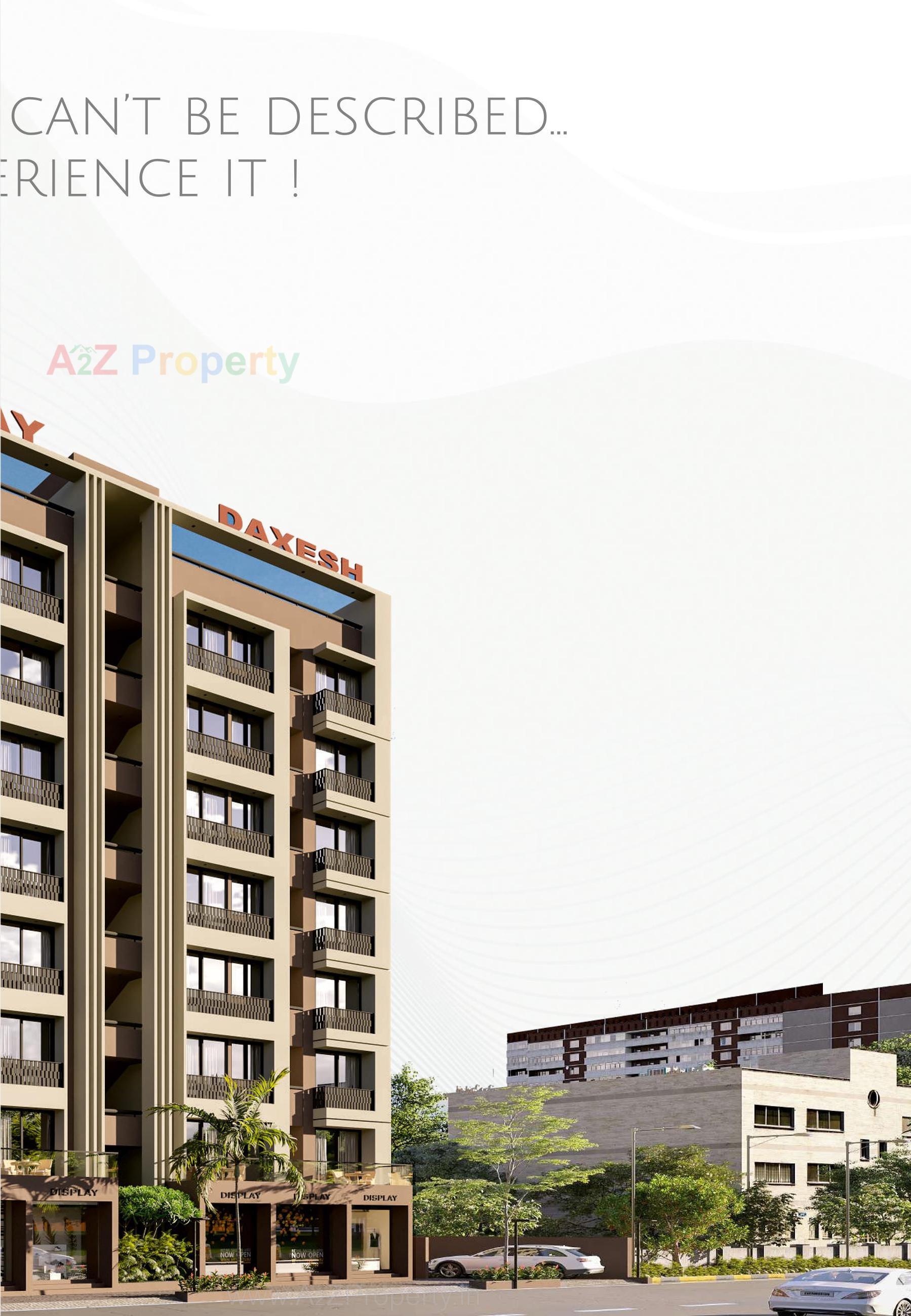 3D Elevation of real estate project Radhe Daxesh located at Khokhra-mahemdabad, Ahmedabad, Gujarat