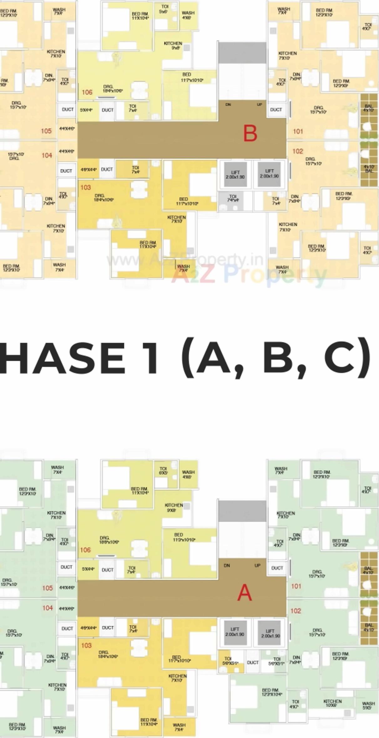 Layout of real estate project Radhe Elegance() located at Ahmedabad, Ahmedabad, Gujarat