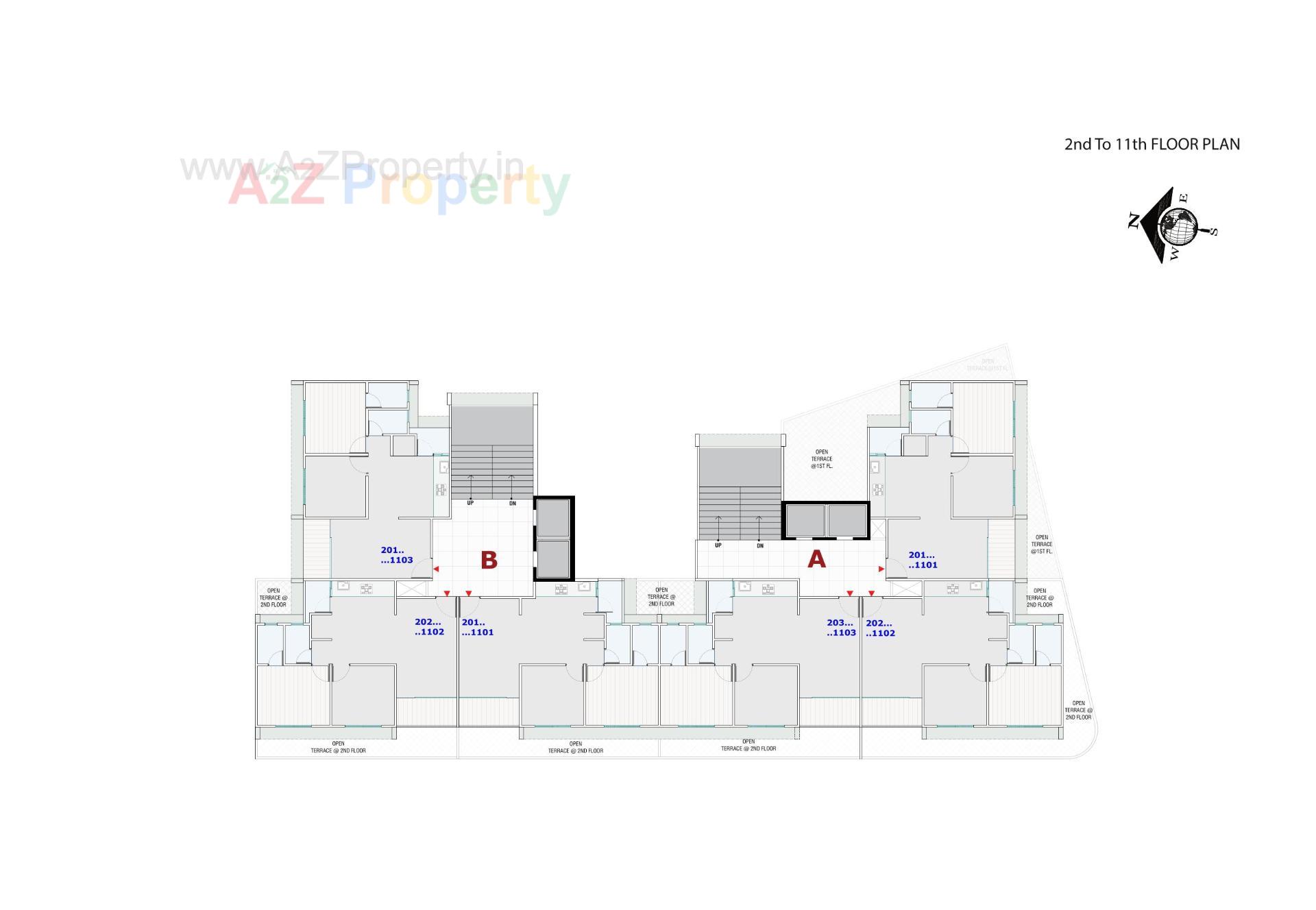 Layout of real estate project Radhe Exotica located at Sanand, Ahmedabad, Gujarat