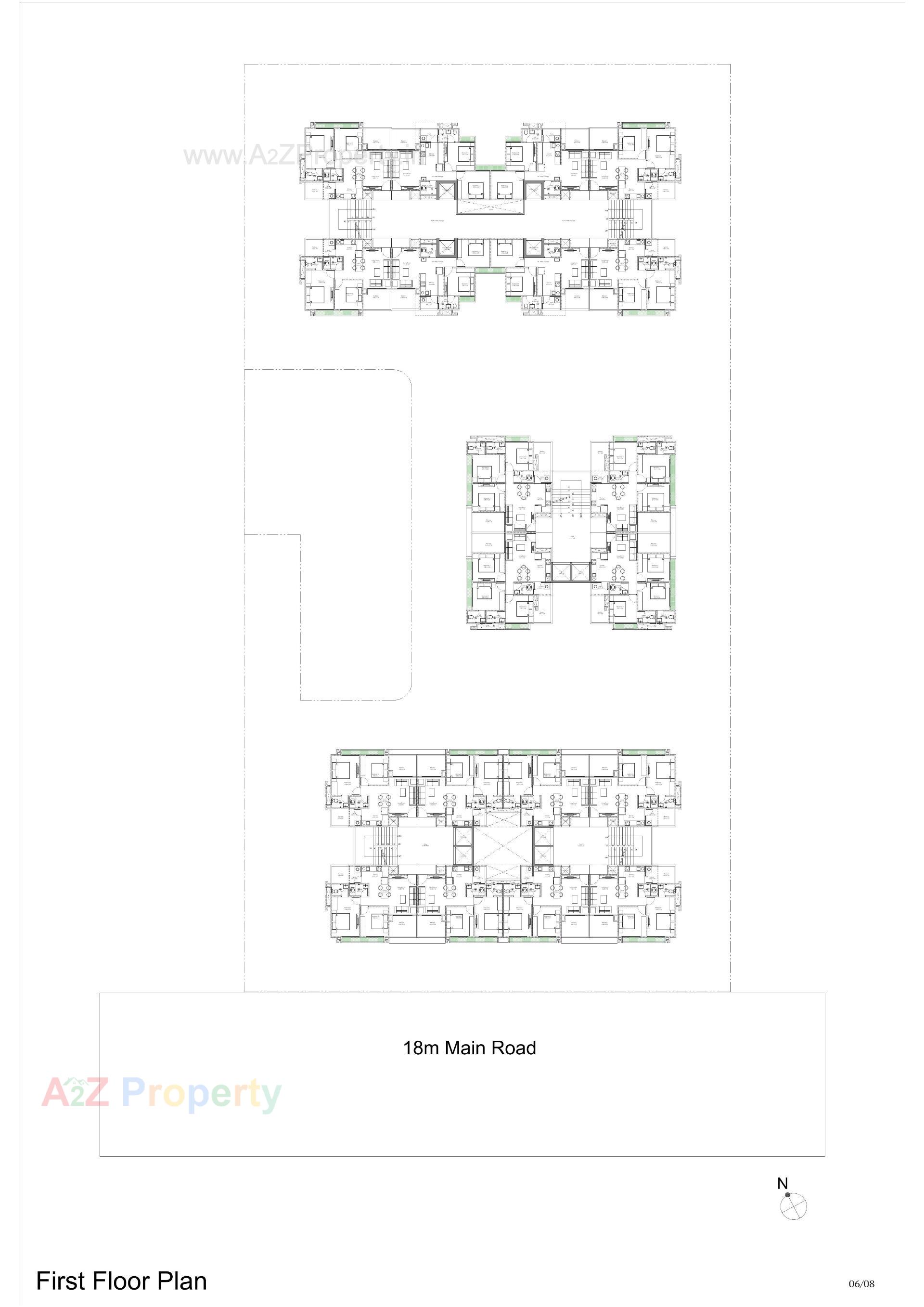 Layout of real estate project Radhe Greens located at Ramol, Ahmedabad, Gujarat