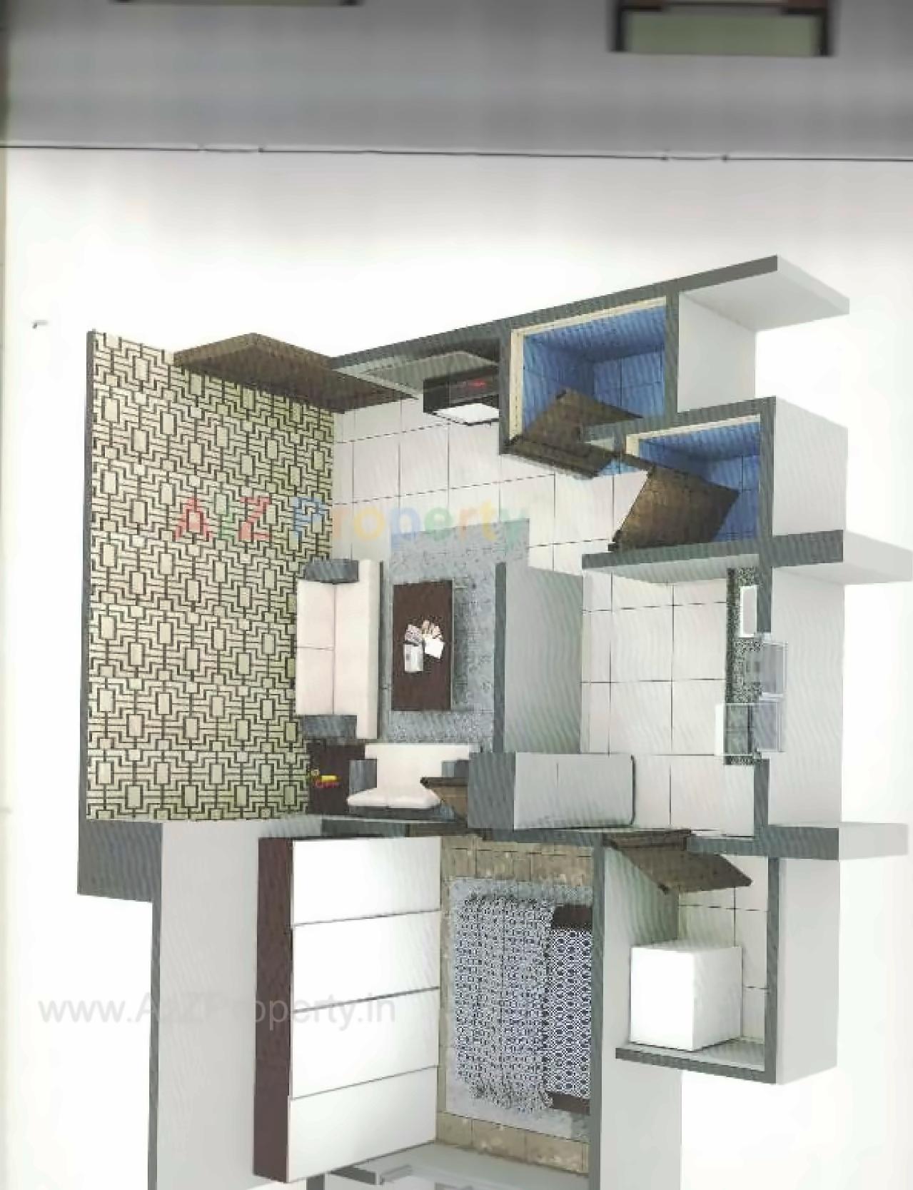 3D Elevation of real estate project Radhe Heights located at Vastral, Ahmedabad, Gujarat