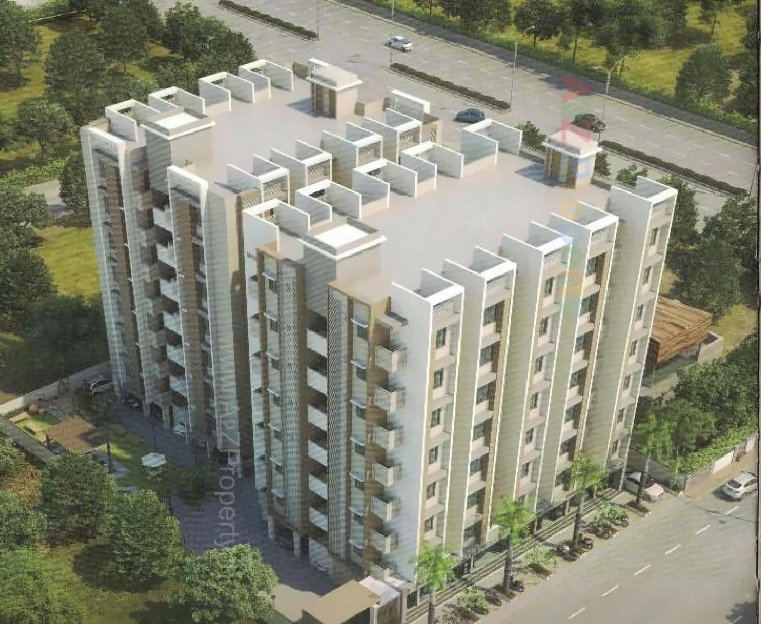 3D Elevation of real estate project Radhe Heights located at Vastral, Ahmedabad, Gujarat