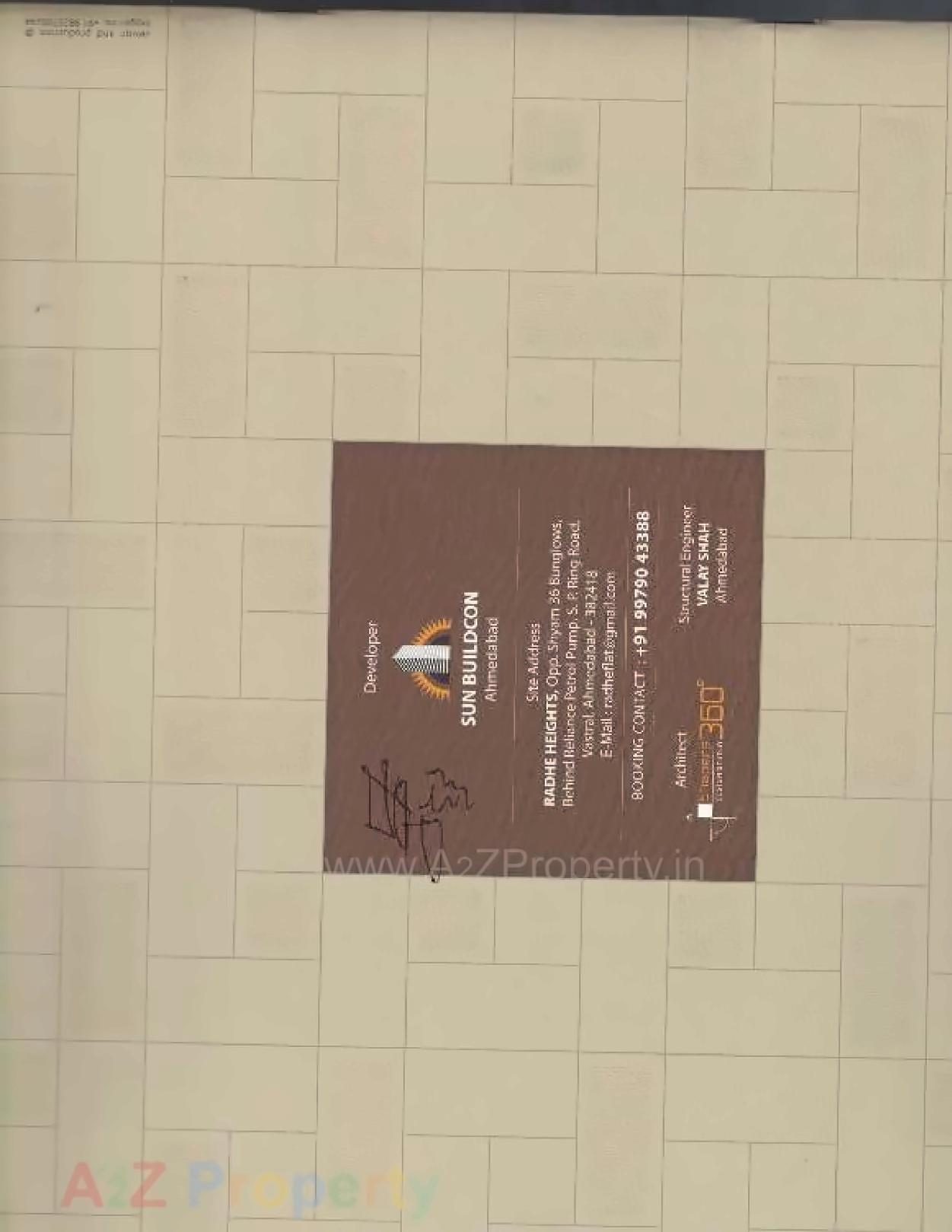  of real estate project Radhe Heights located at Vastral, Ahmedabad, Gujarat