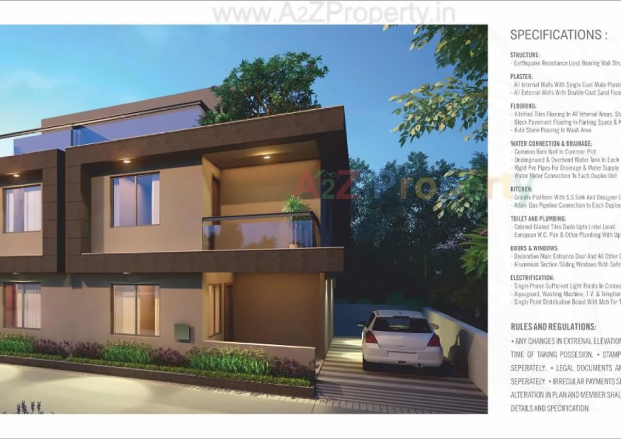 3D Elevation of real estate project Radhe Homes located at Narol, Ahmedabad, Gujarat