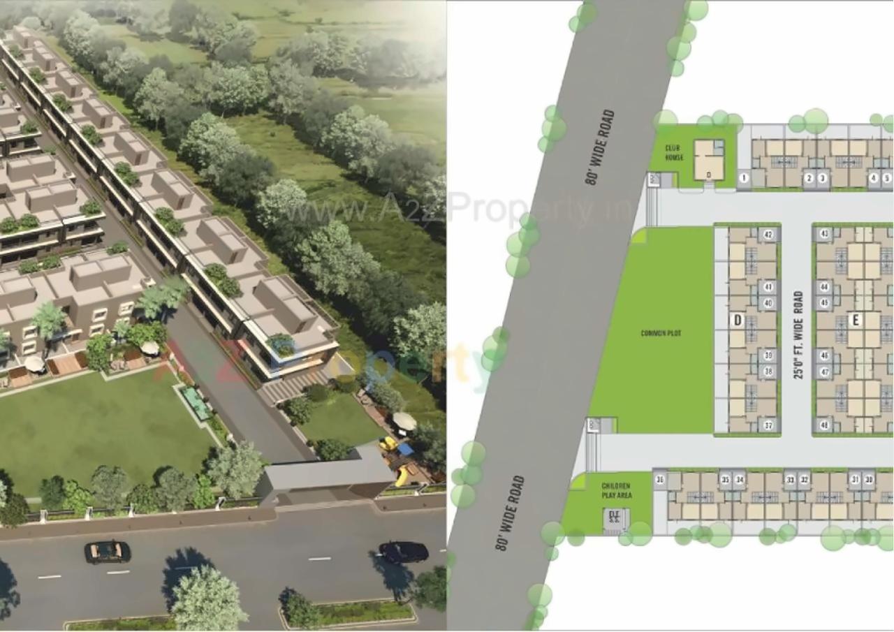 Layout of real estate project Radhe Homes located at Narol, Ahmedabad, Gujarat