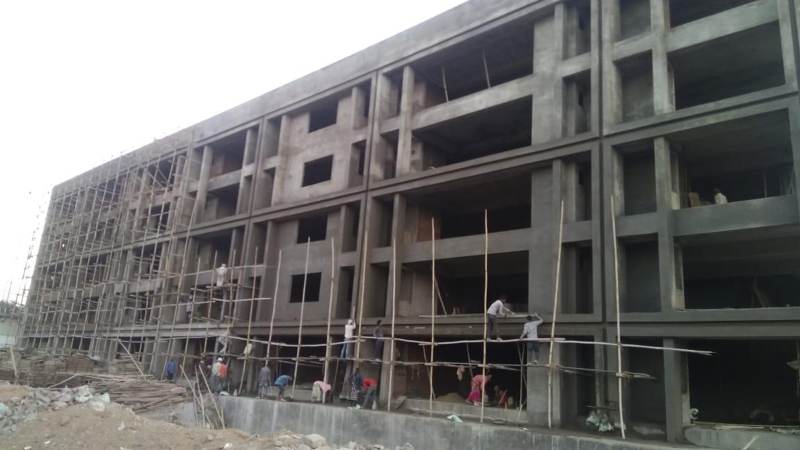 160637_const of real estate project Radhe Kishan Business Park located at Isanpur, Ahmedabad, Gujarat