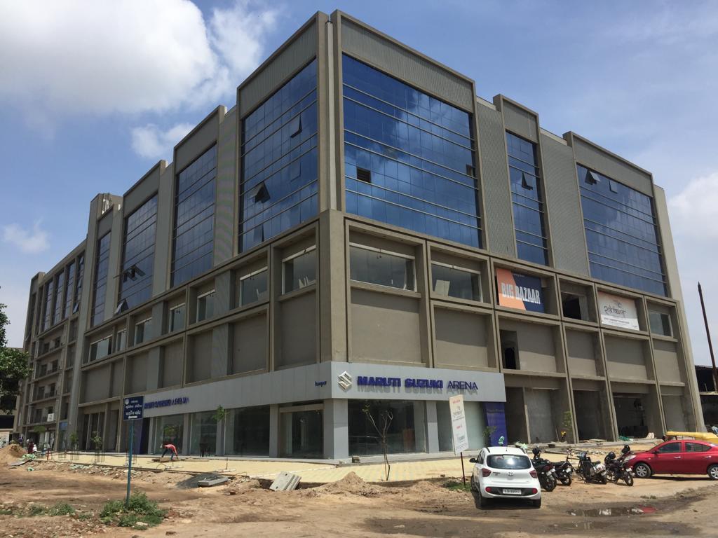 201012_const of real estate project Radhe Kishan Business Park located at Isanpur, Ahmedabad, Gujarat