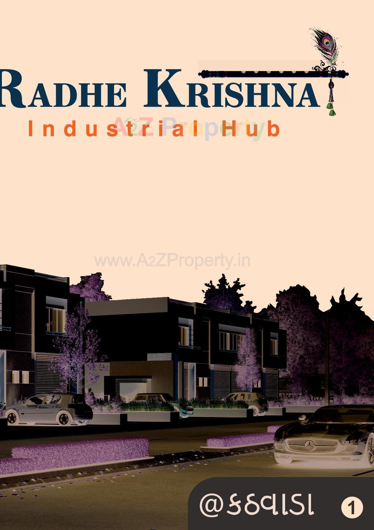 3D Elevation of real estate project Radhe Krishna Industrial Hub located at Kathwada, Ahmedabad, Gujarat