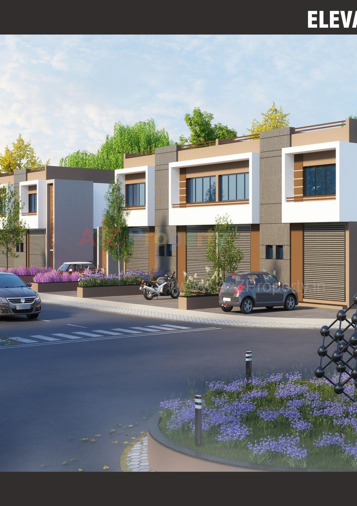 3D Elevation of real estate project Radhe Krishna Industrial Hub located at Kathwada, Ahmedabad, Gujarat