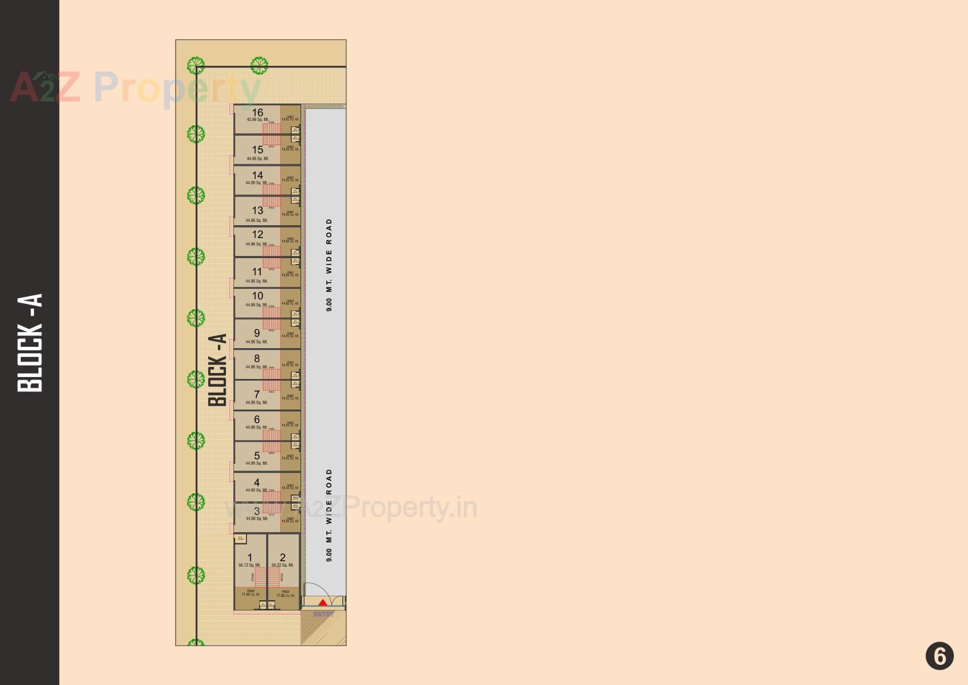 Layout of real estate project Radhe Krishna Industrial Hub located at Kathwada, Ahmedabad, Gujarat