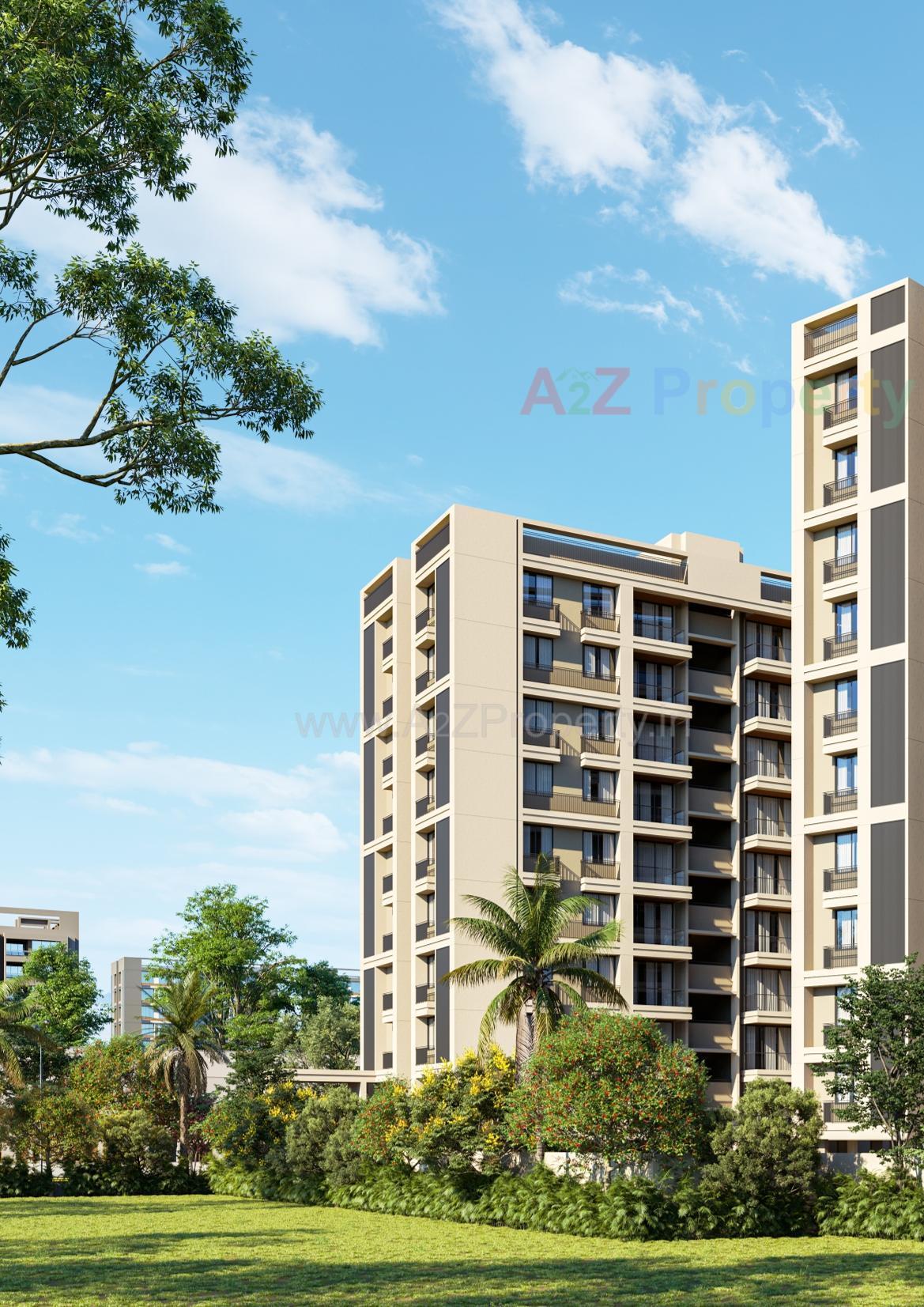 3D Elevation of real estate project Radhe Krishna Lake View located at Vastral, Ahmedabad, Gujarat