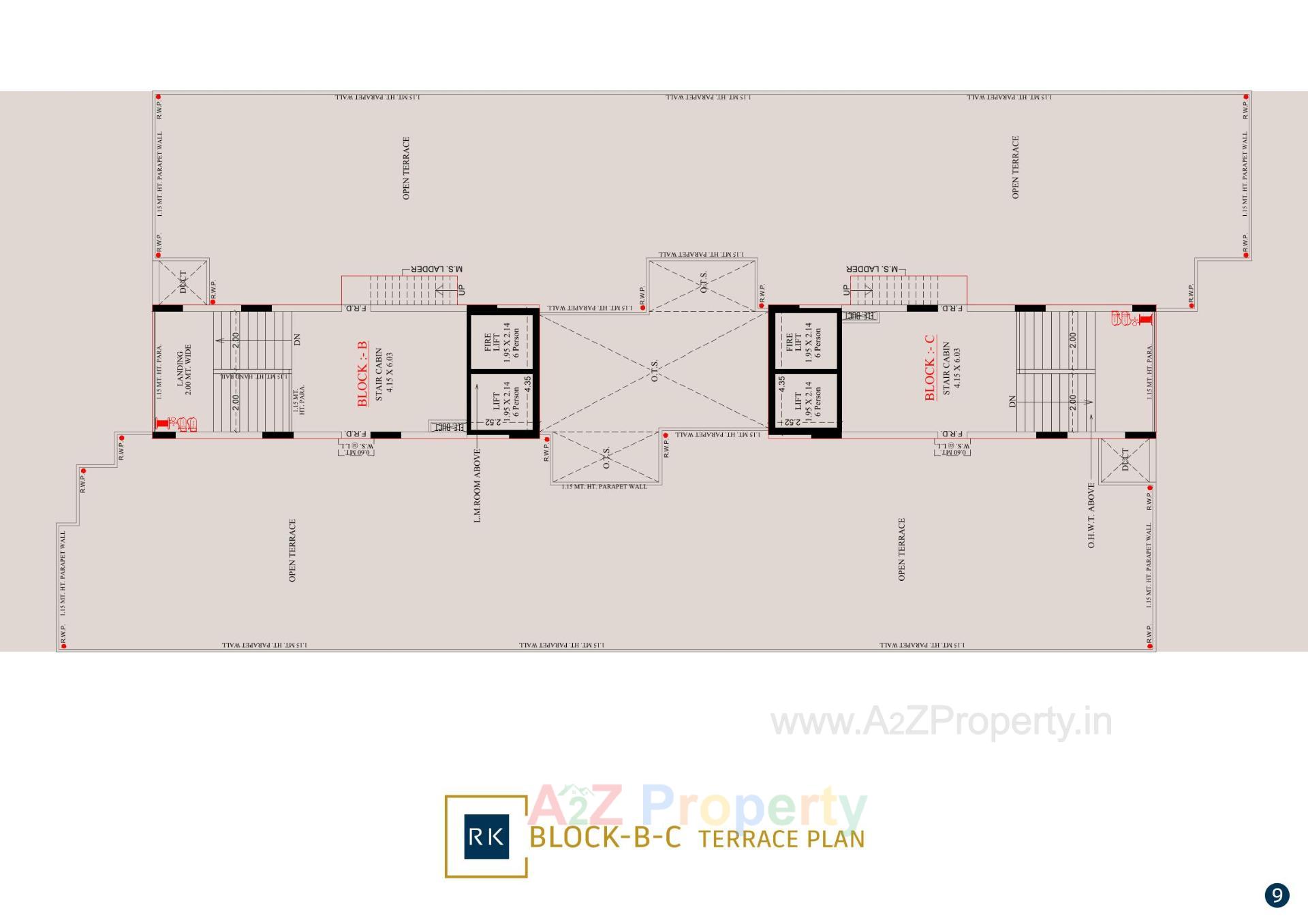 Layout of real estate project Radhe Krishna Lake View located at Vastral, Ahmedabad, Gujarat