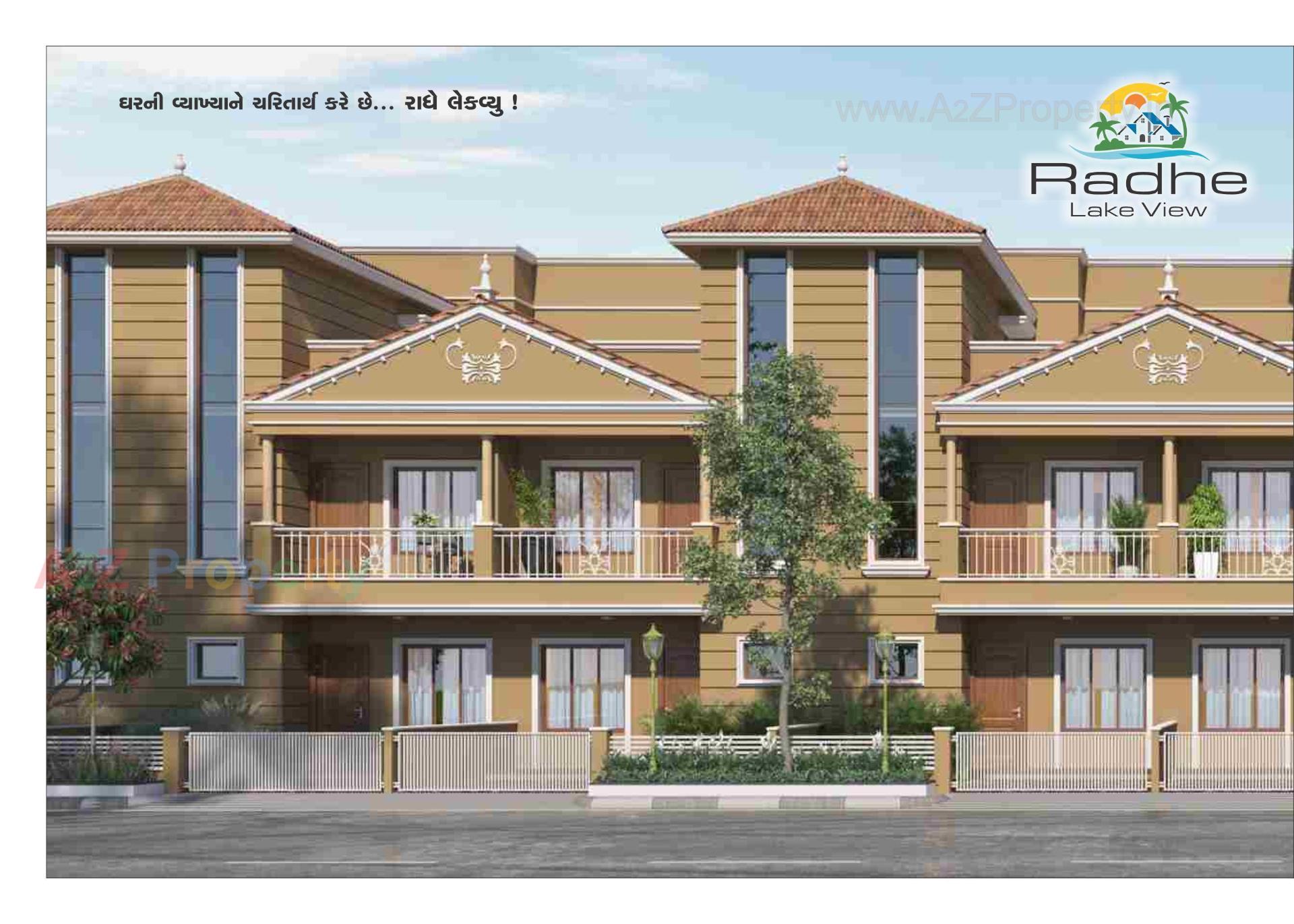 3D Elevation of real estate project Radhe Lake View located at Hathijan, Ahmedabad, Gujarat