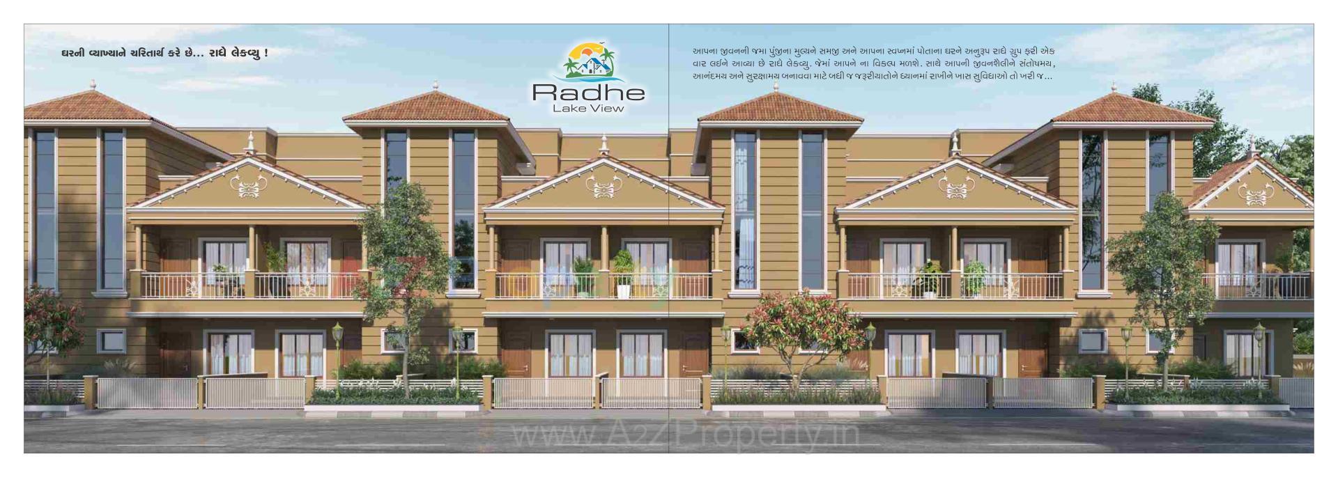 3D Elevation of real estate project Radhe Lake View located at Hathijan, Ahmedabad, Gujarat