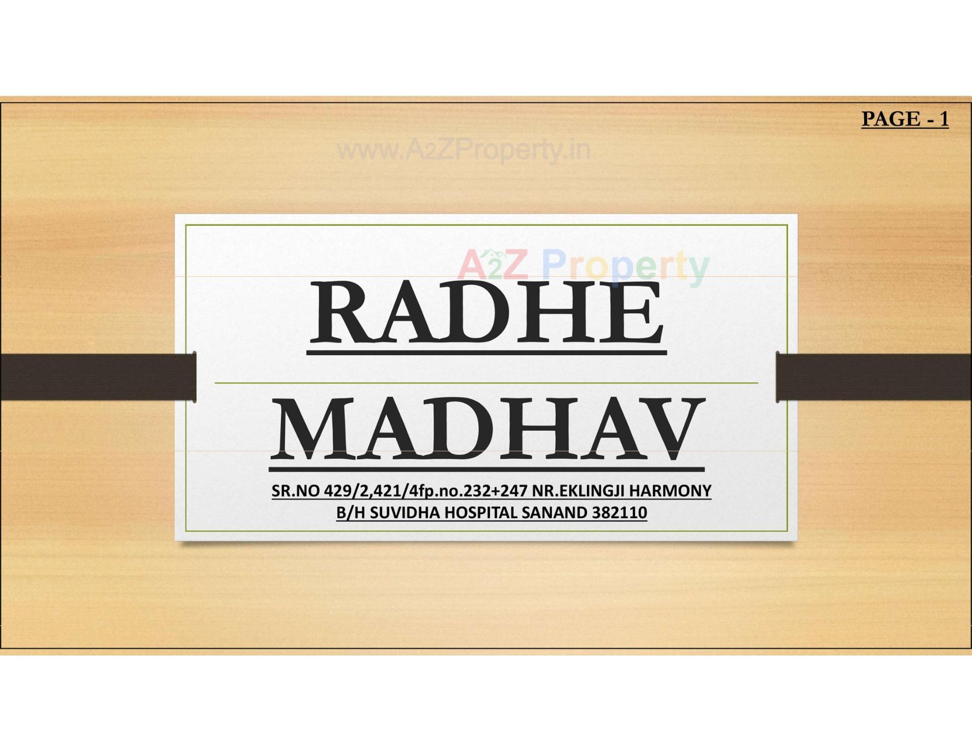  of real estate project Radhe Madhav located at Sanand, Ahmedabad, Gujarat