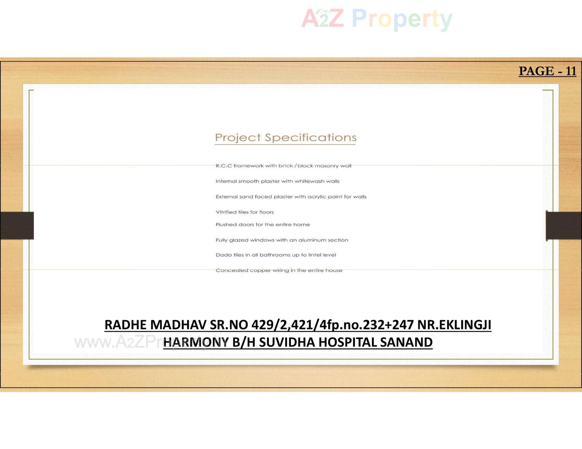  of real estate project Radhe Madhav located at Sanand, Ahmedabad, Gujarat