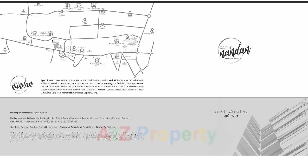 of real estate project Radhe Nandan located at Sanand, Ahmedabad, Gujarat