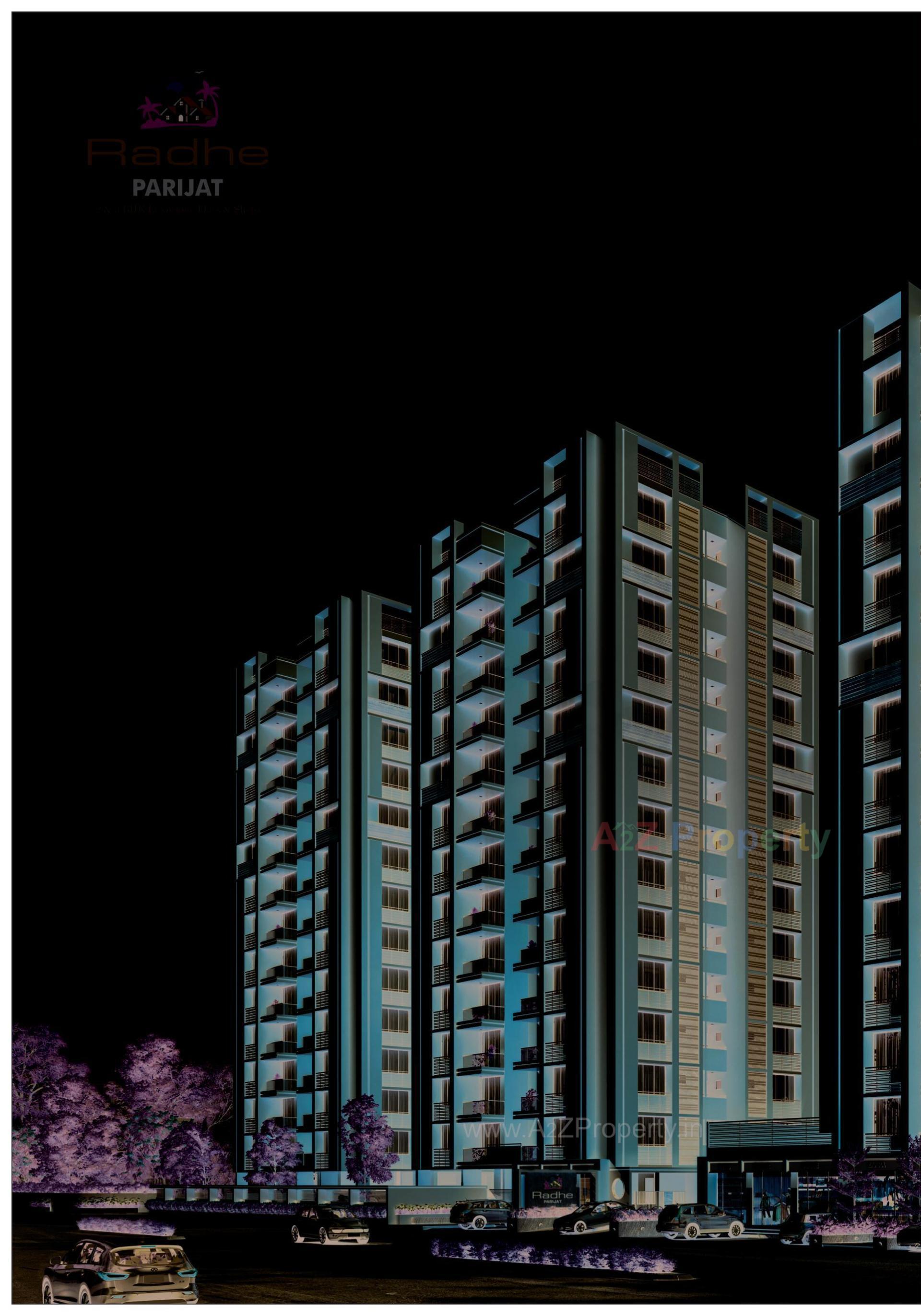 3D Elevation of real estate project Radhe Parijat located at Ramol, Ahmedabad, Gujarat