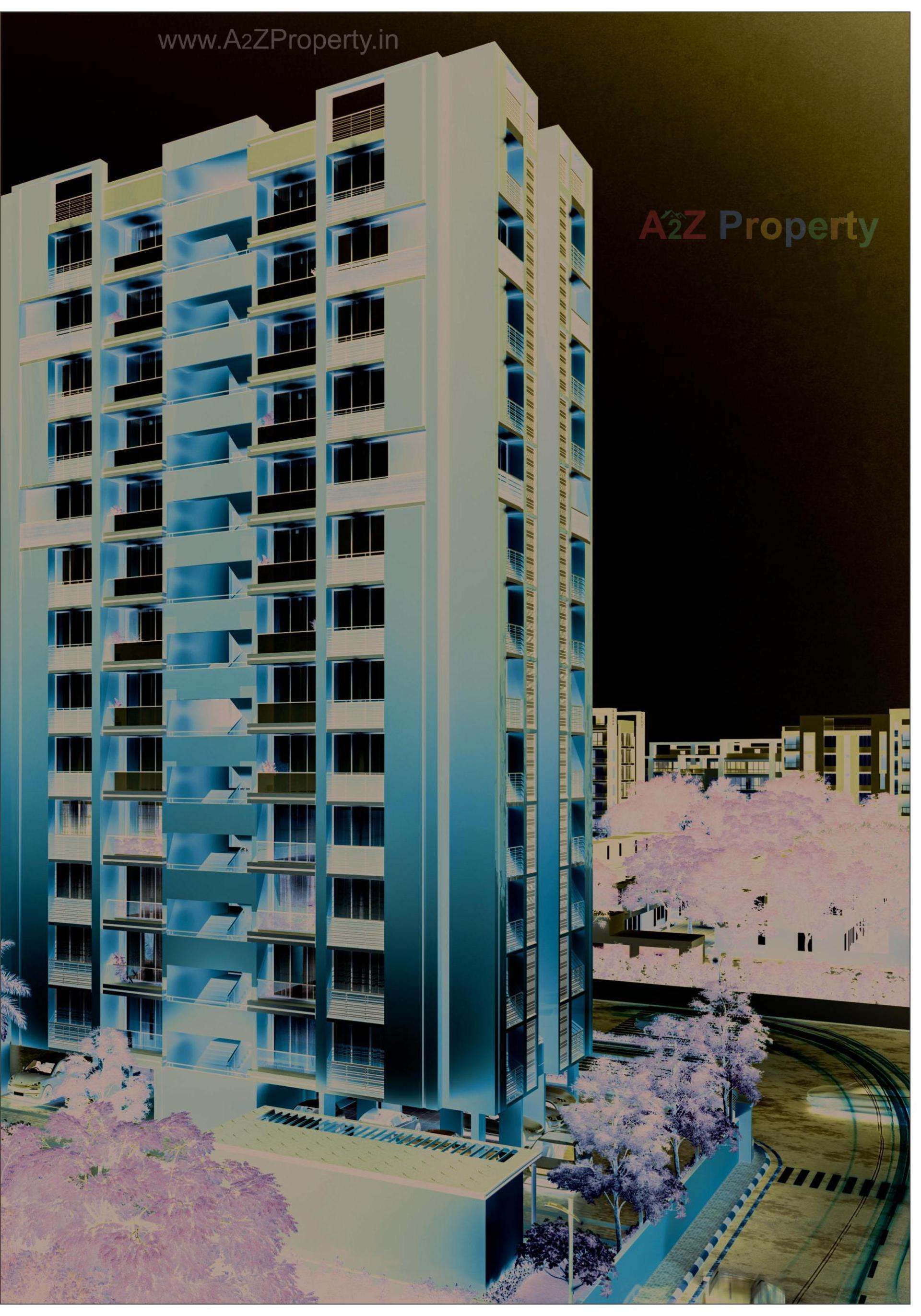 3D Elevation of real estate project Radhe Parijat located at Ramol, Ahmedabad, Gujarat