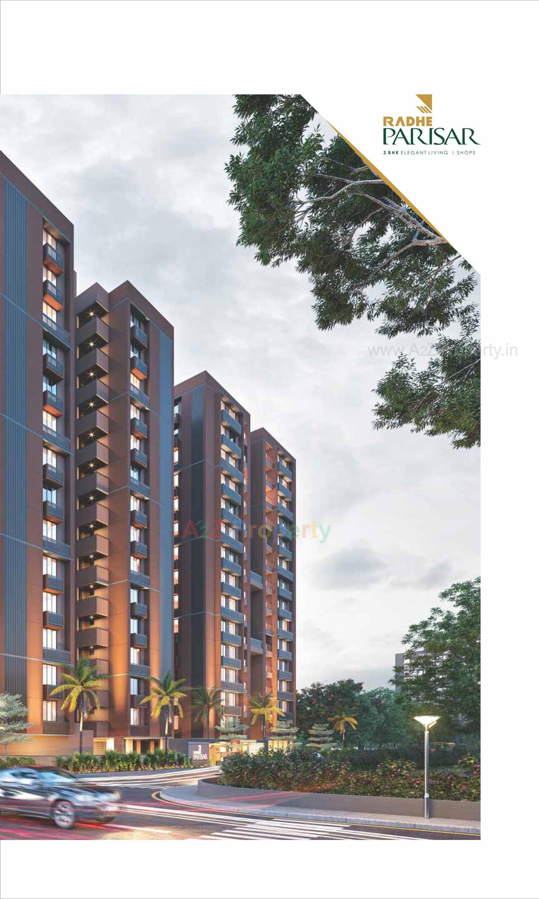 3D Elevation of real estate project Radhe Parisar located at Hathijan, Ahmedabad, Gujarat