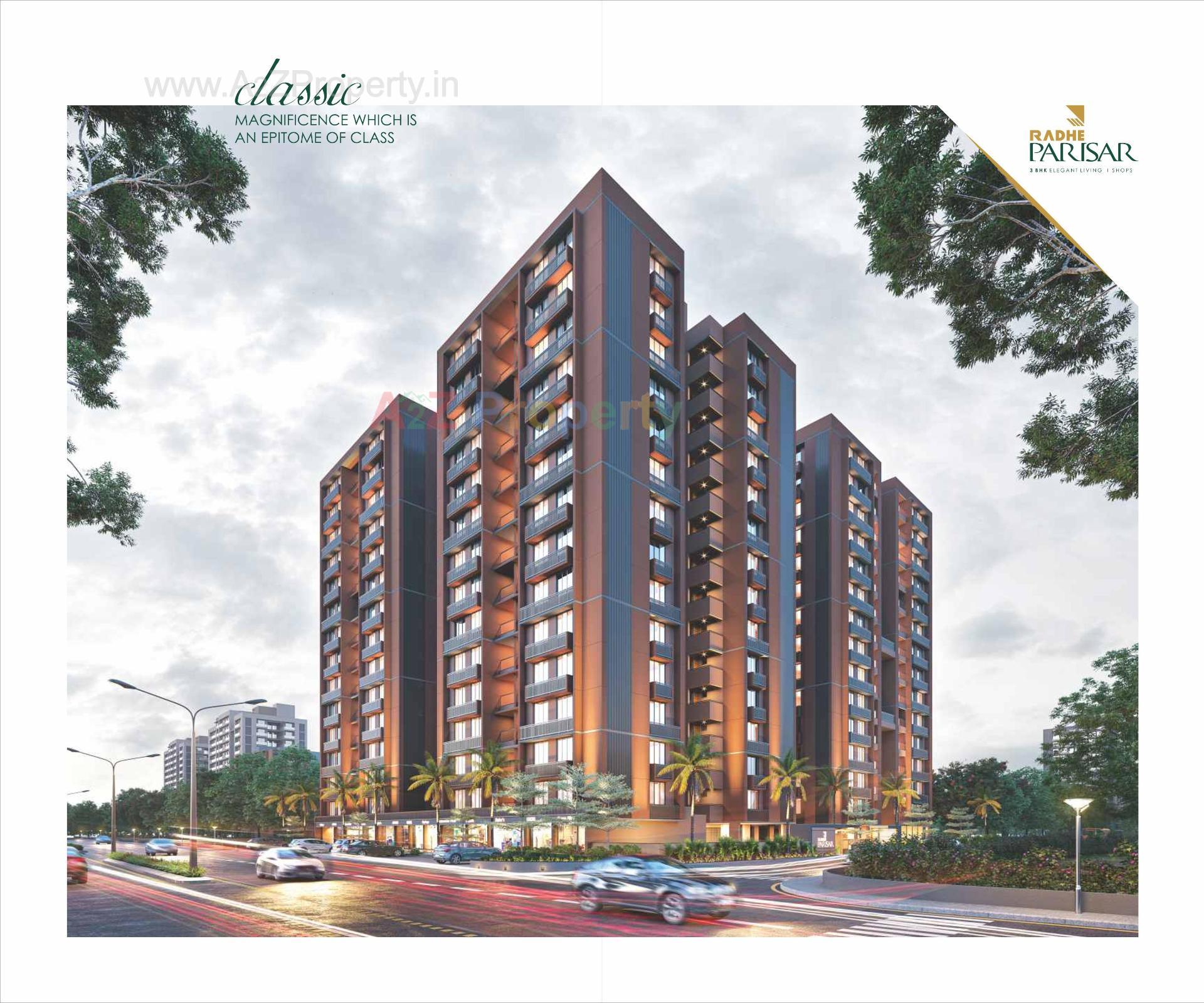 3D Elevation of real estate project Radhe Parisar located at Hathijan, Ahmedabad, Gujarat