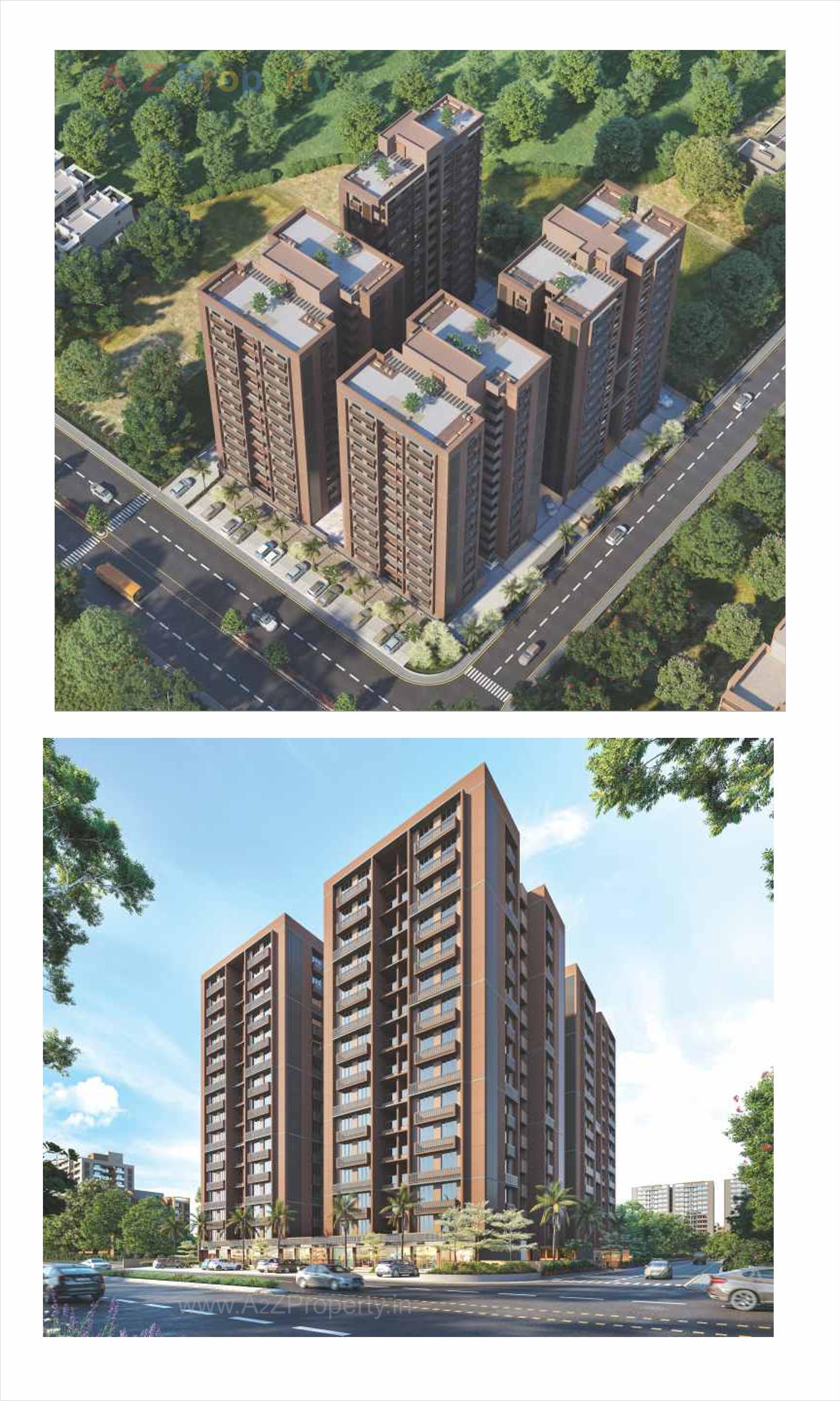 3D Elevation of real estate project Radhe Parisar located at Hathijan, Ahmedabad, Gujarat