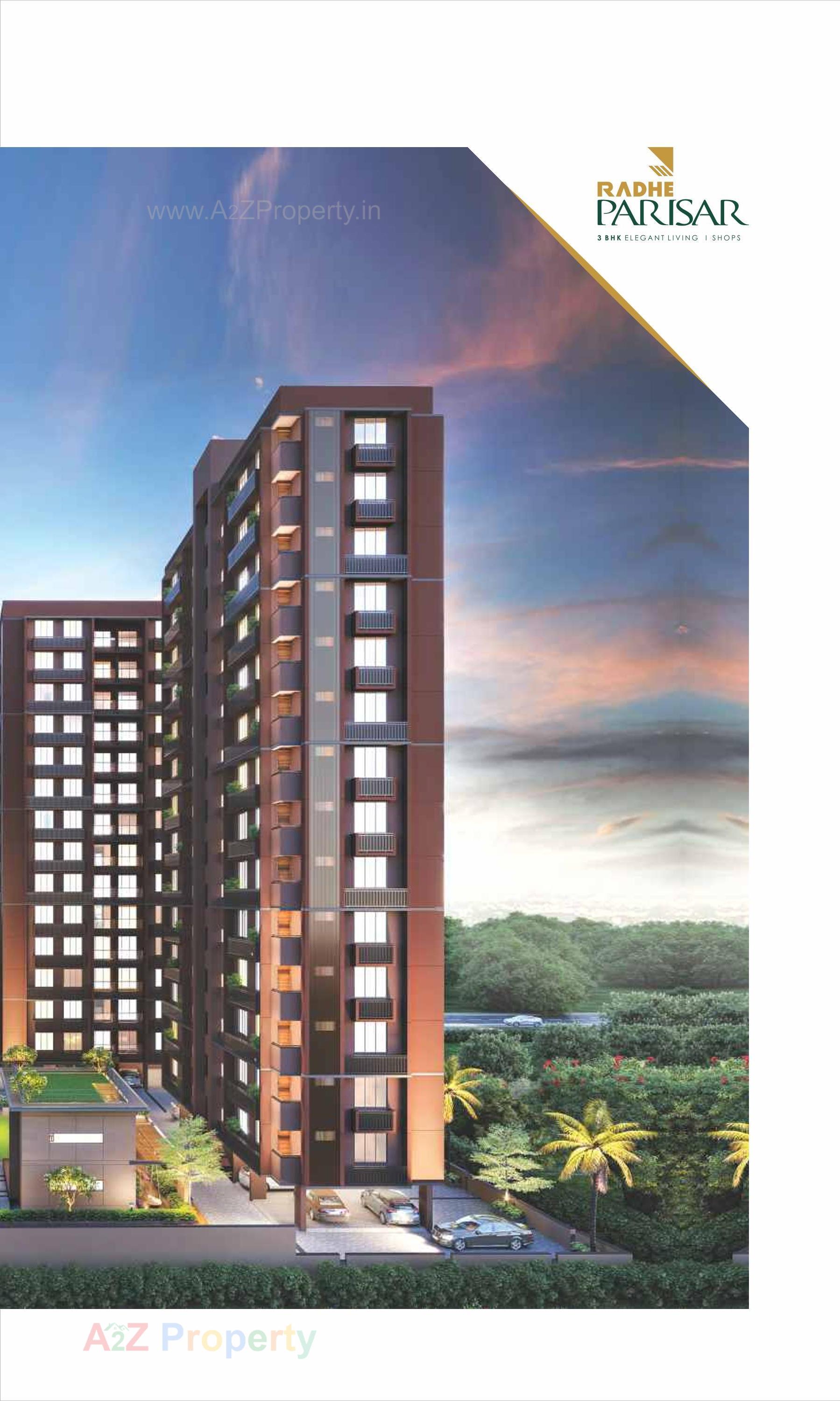 3D Elevation of real estate project Radhe Parisar located at Hathijan, Ahmedabad, Gujarat