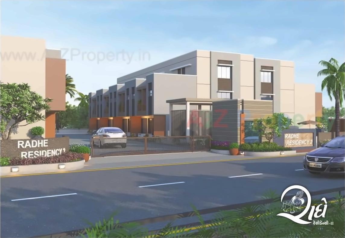 3D Elevation of real estate project Radhe Residency Ii located at Aslali, Ahmedabad, Gujarat