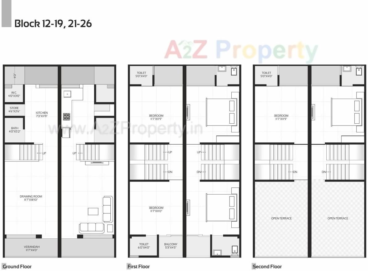 Layout of real estate project Radhe Residency Ii located at Aslali, Ahmedabad, Gujarat