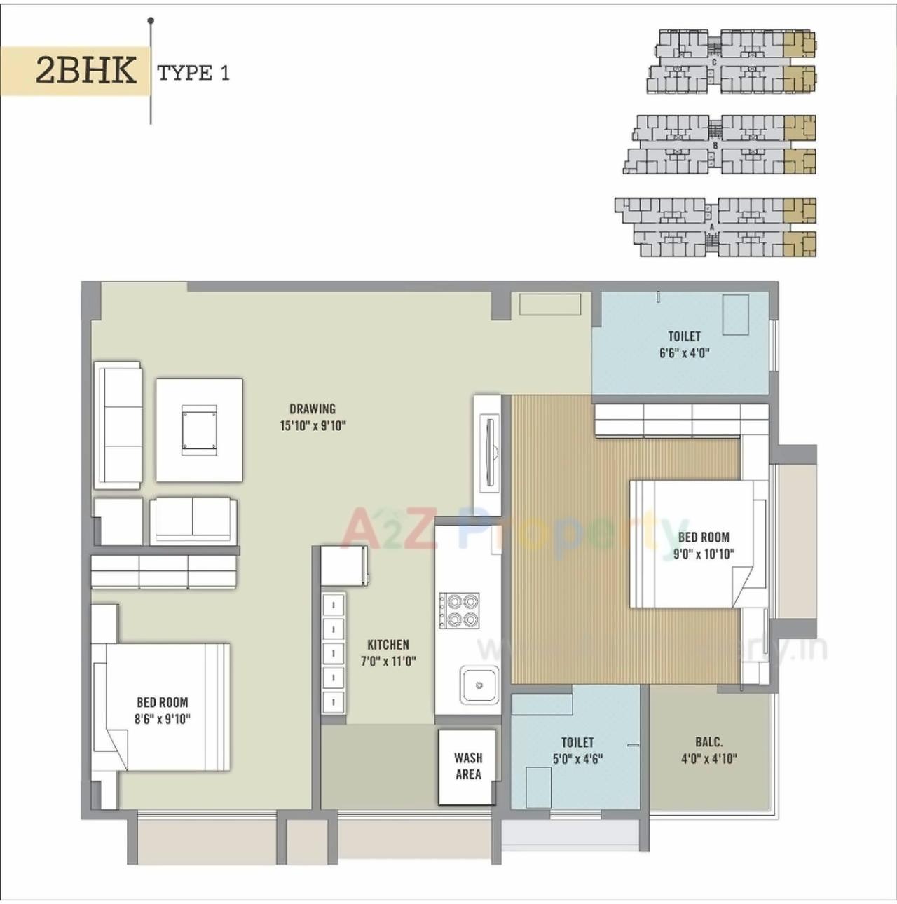 Layout of real estate project Radhe Residency located at Narol, Ahmedabad, Gujarat