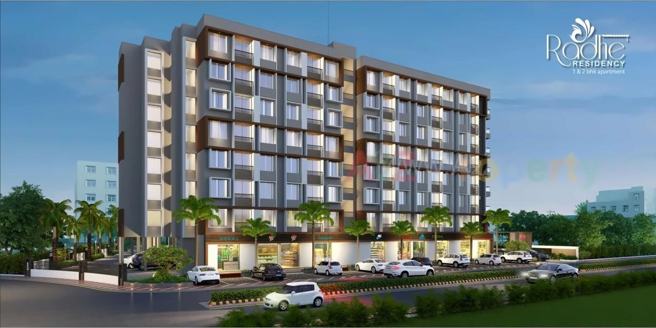 3D Elevation of real estate project Radhe Residency located at Narol, Ahmedabad, Gujarat