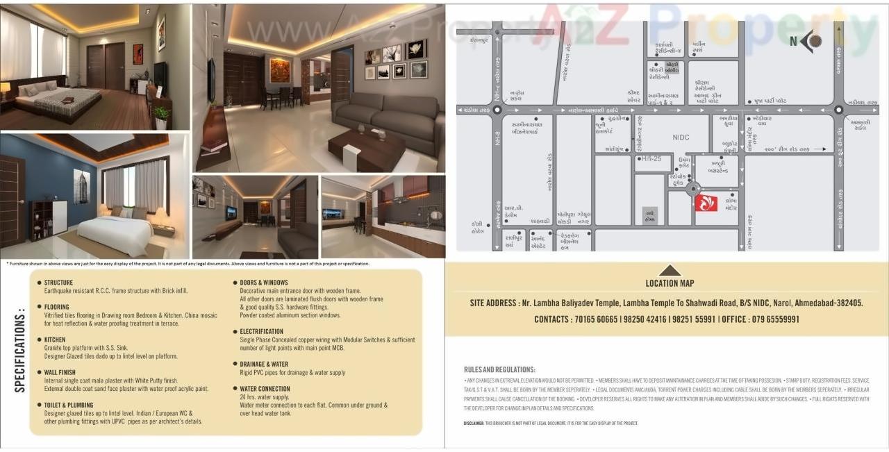  of real estate project Radhe Residency located at Narol, Ahmedabad, Gujarat