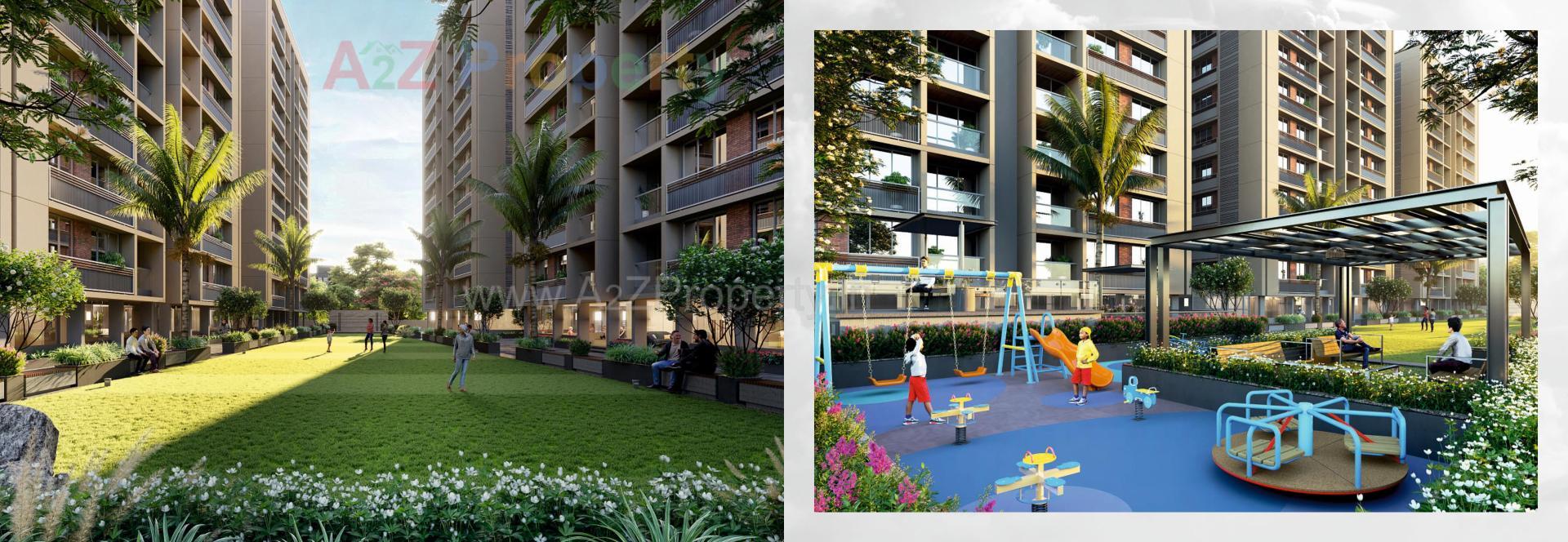 3D Elevation of real estate project Radhe Sky located at Ahmedabad, Ahmedabad, Gujarat