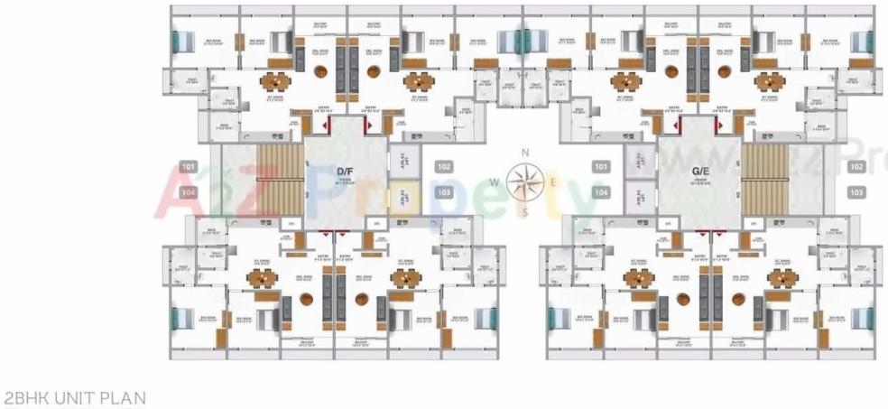 Layout of real estate project Radhe Skyline located at Sanand, Ahmedabad, Gujarat