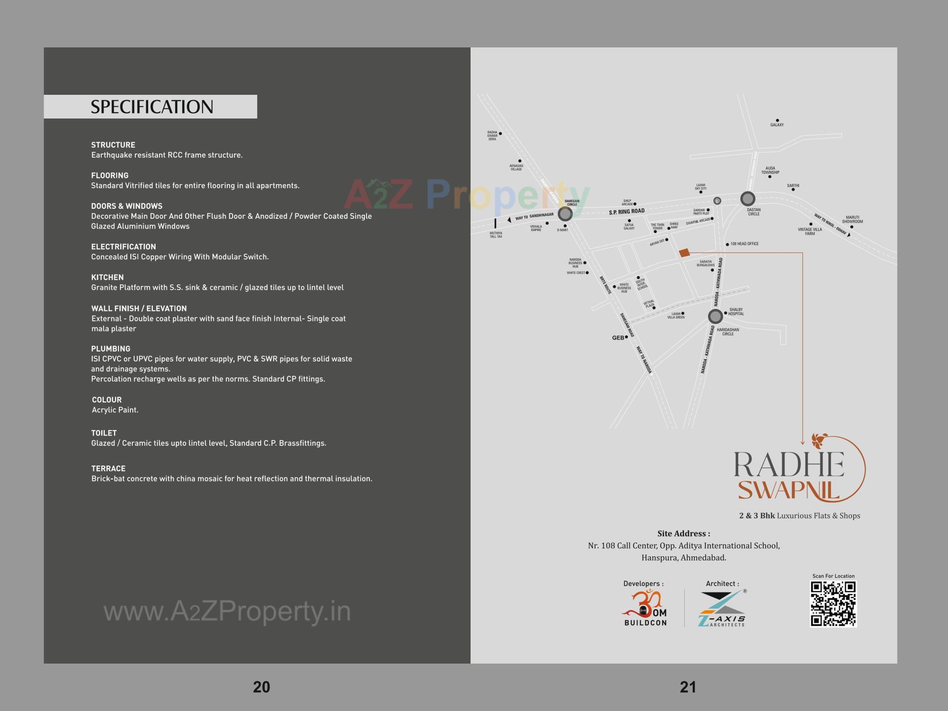  of real estate project Radhe Swapnil located at Hanspura, Ahmedabad, Gujarat