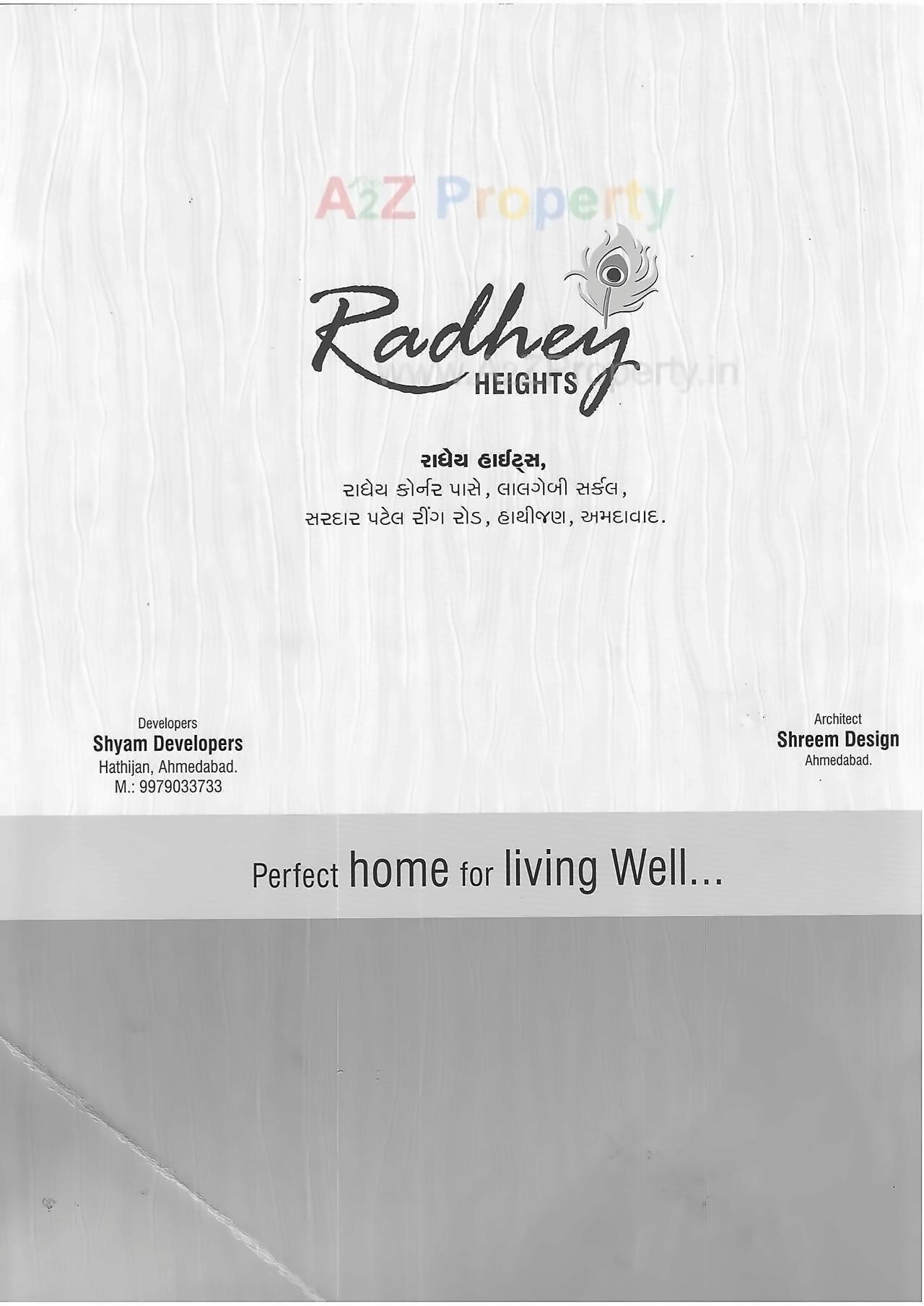  of real estate project Radhey Heights located at Hathijan, Ahmedabad, Gujarat