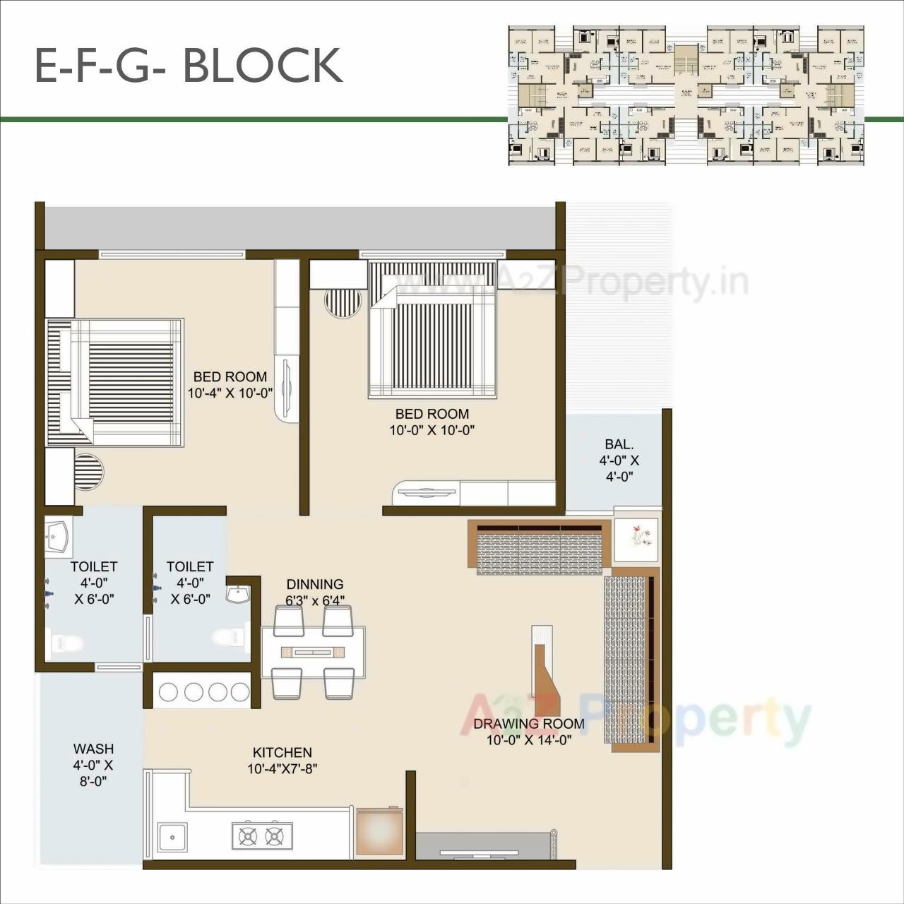 Layout of real estate project Radhey Infinity located at Vinzol, Ahmedabad, Gujarat