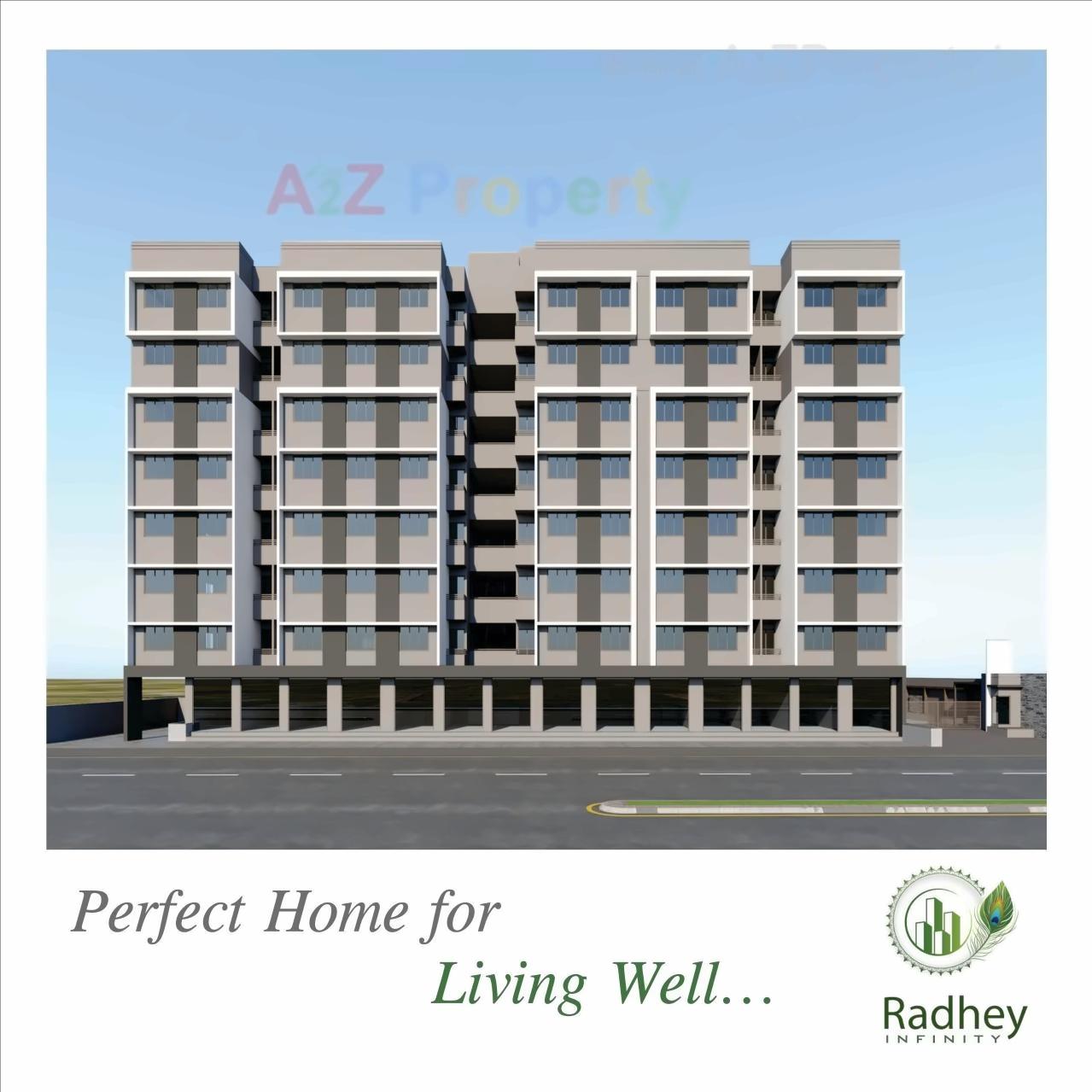 3D Elevation of real estate project Radhey Infinity located at Vinzol, Ahmedabad, Gujarat