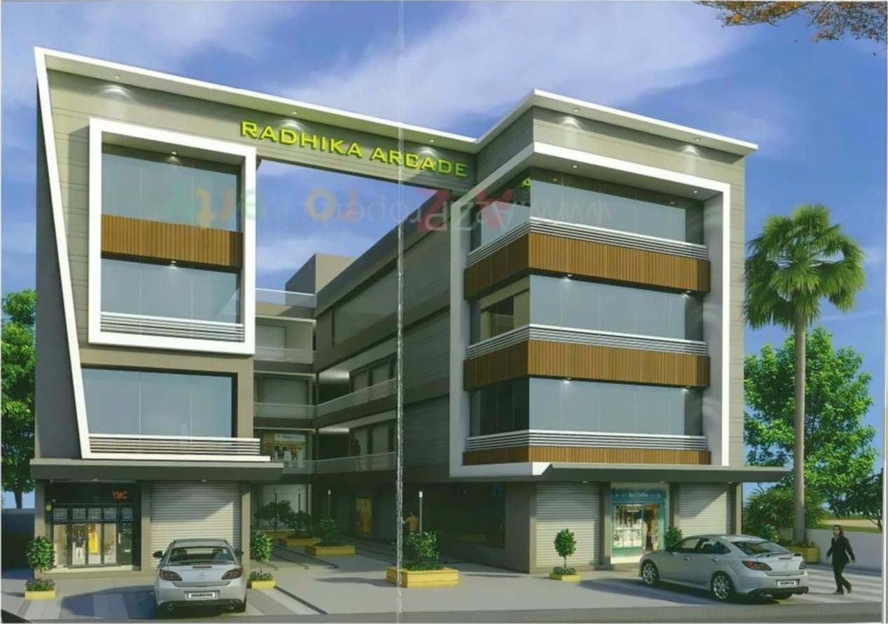 3D Elevation of real estate project Radhika Arcade located at Odhav, Ahmedabad, Gujarat