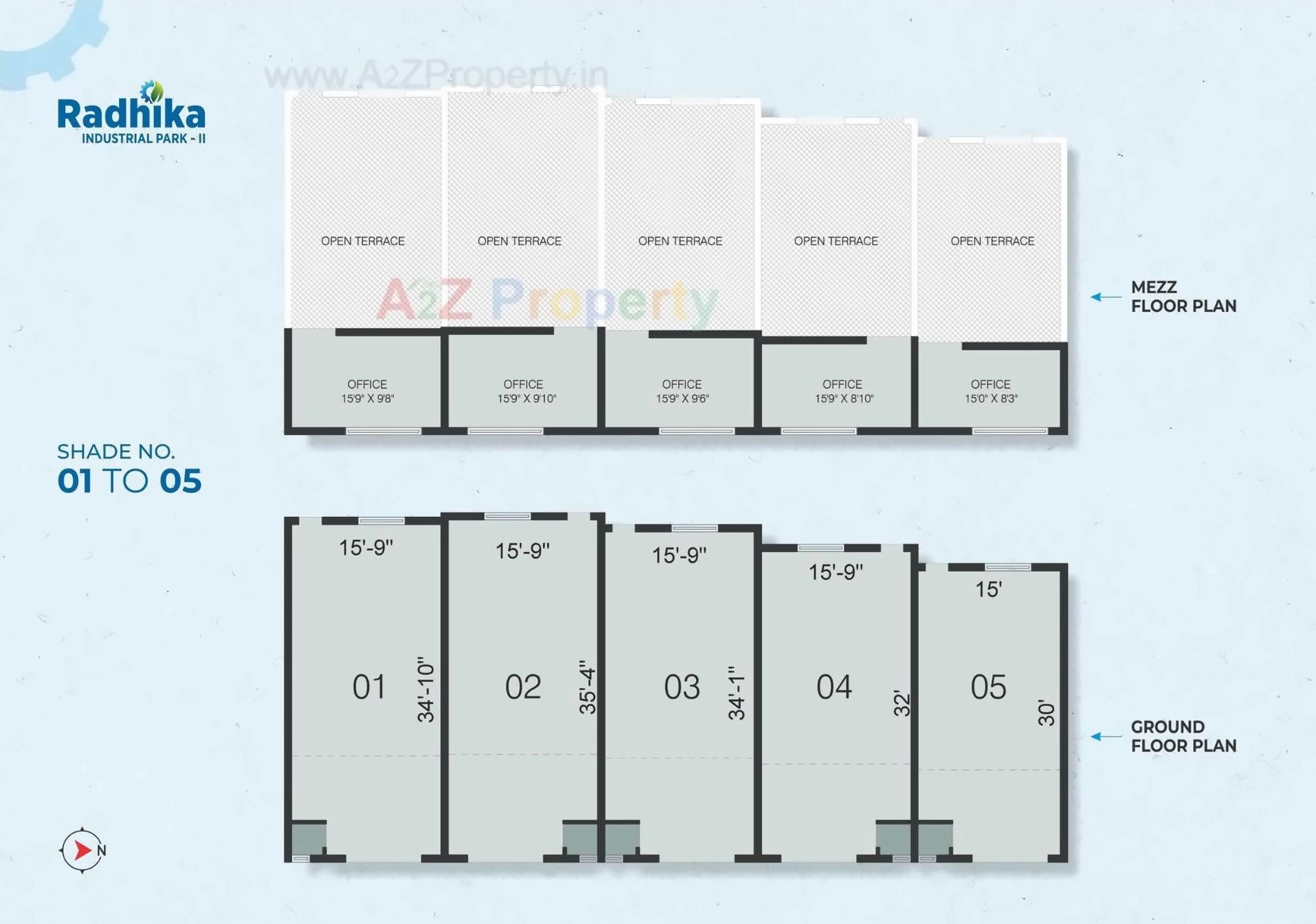Layout of real estate project Radhika Industrial Park Ii located at Singarva, Ahmedabad, Gujarat