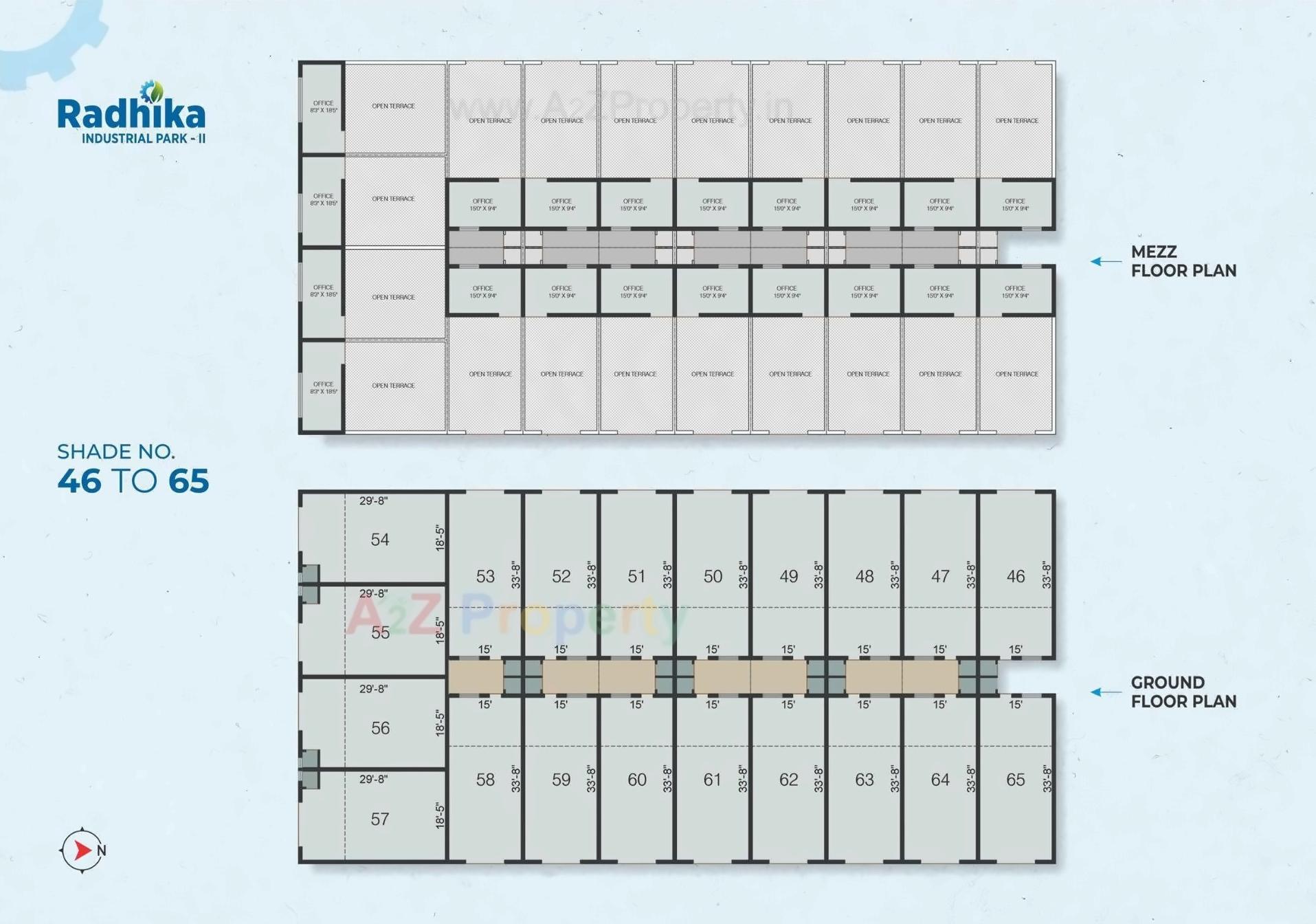 Layout of real estate project Radhika Industrial Park Ii located at Singarva, Ahmedabad, Gujarat