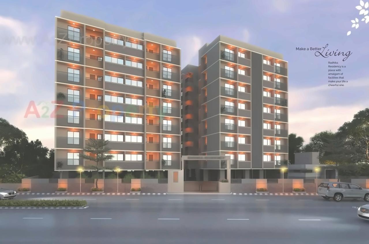 3D Elevation of real estate project Radhika Residency located at Narol, Ahmedabad, Gujarat