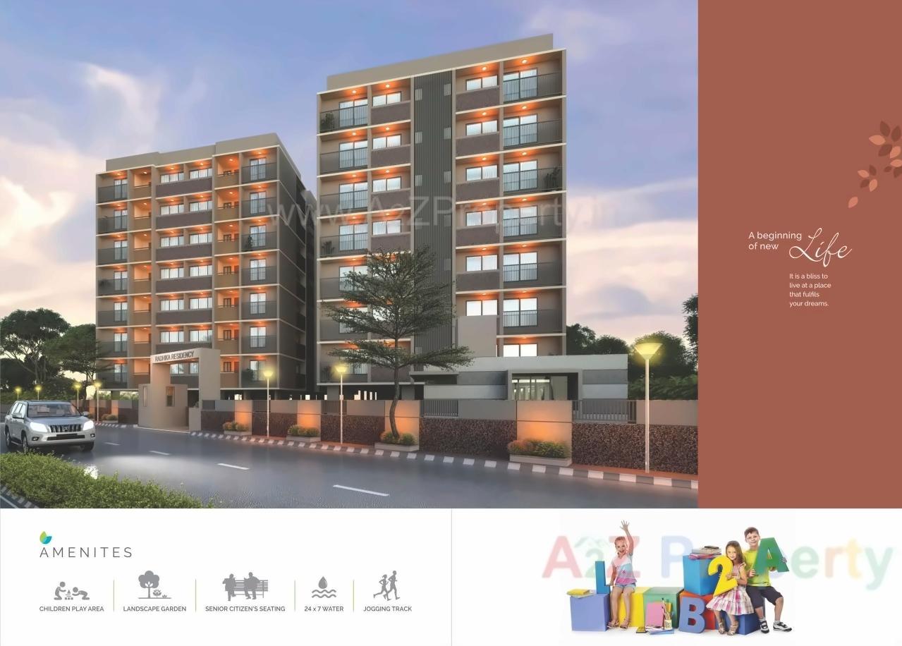 3D Elevation of real estate project Radhika Residency located at Narol, Ahmedabad, Gujarat