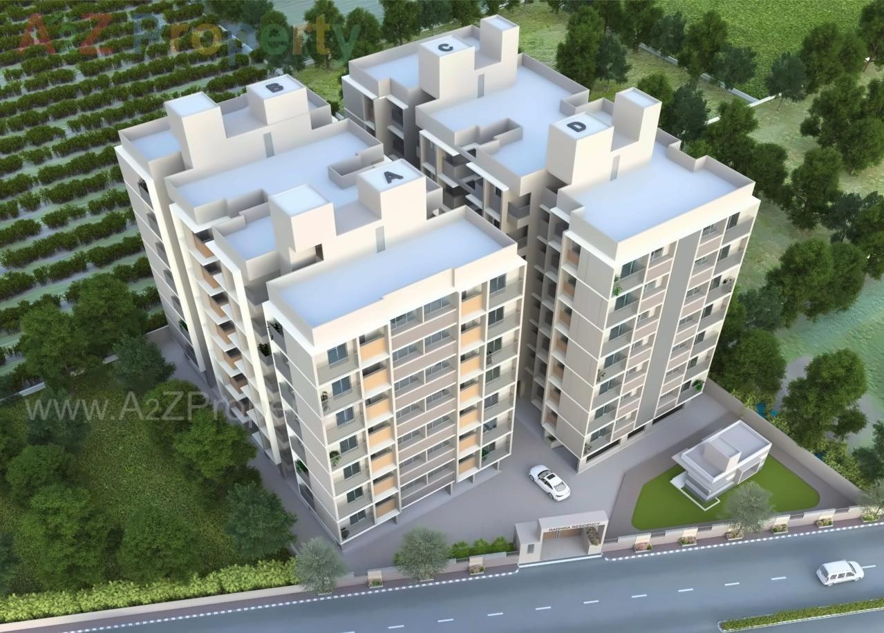 3D Elevation of real estate project Radhika Residency located at Narol, Ahmedabad, Gujarat