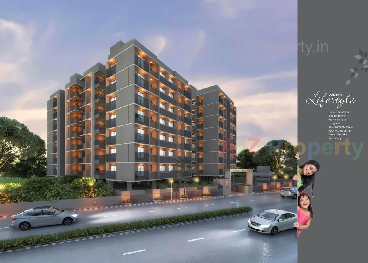 3D Elevation of real estate project Radhika Residency located at Narol, Ahmedabad, Gujarat