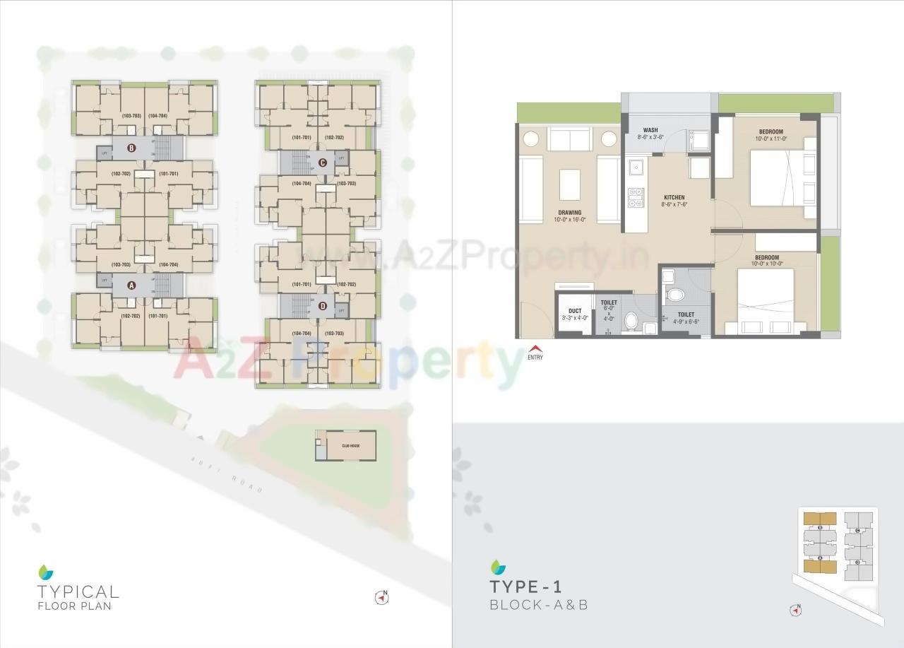 Layout of real estate project Radhika Residency located at Narol, Ahmedabad, Gujarat