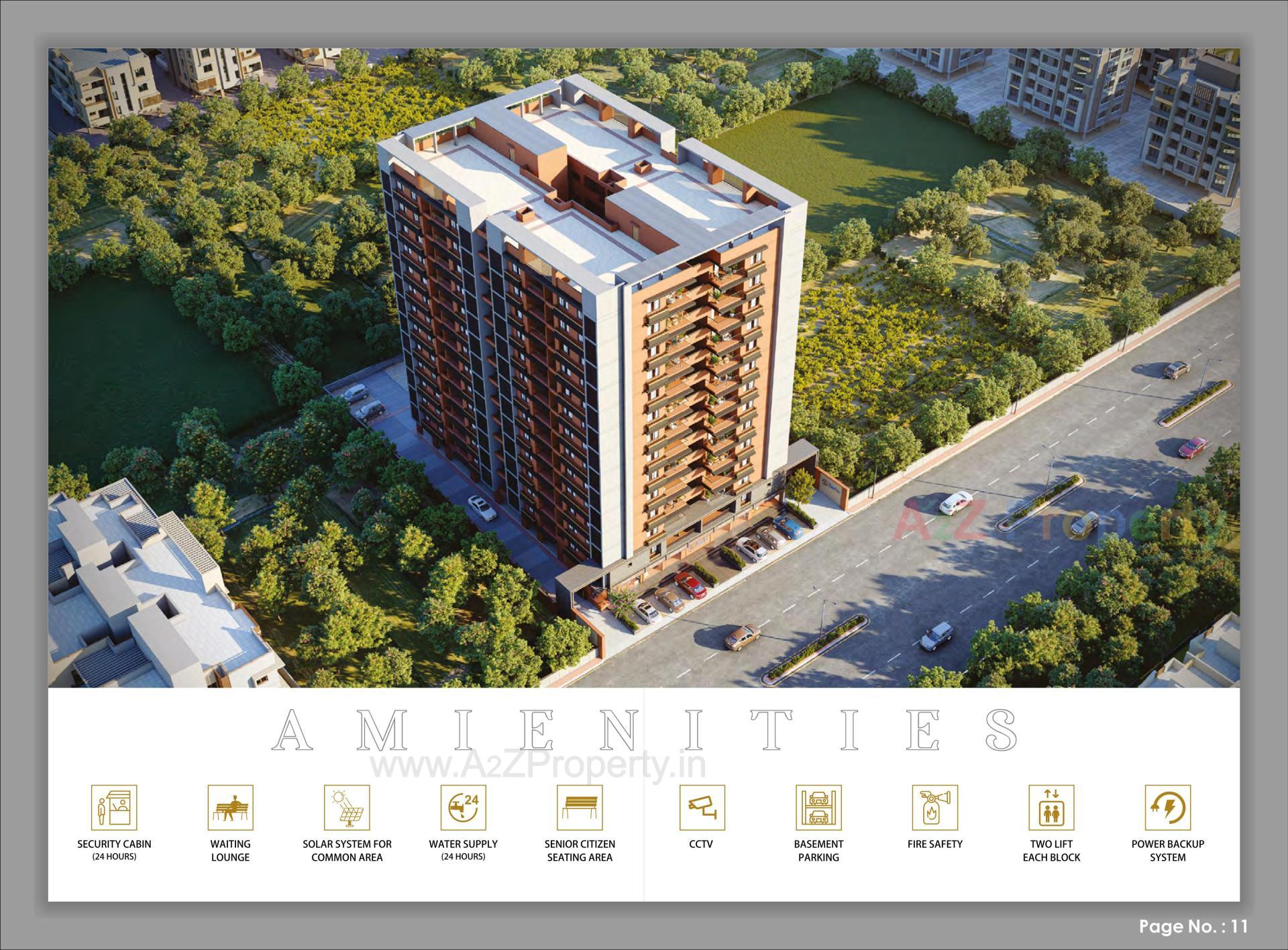 3D Elevation of real estate project Radhika Royal located at Nikol, Ahmedabad, Gujarat